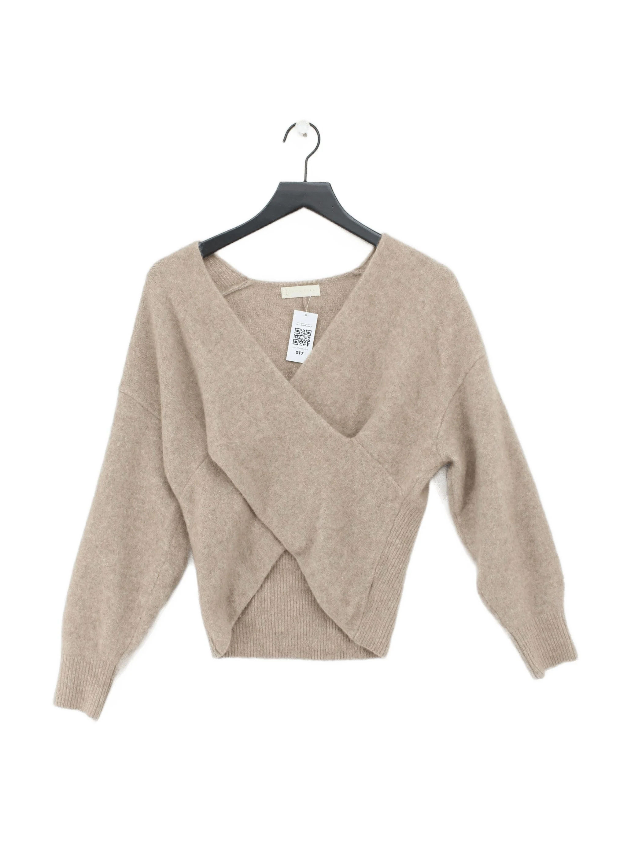 Vita Grace Women's Jumper UK 10 Tan Wool with Mohair, Nylon, Spandex Pullover