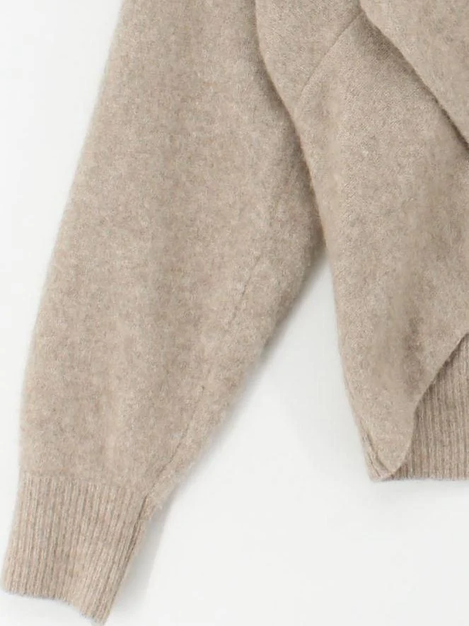 Vita Grace Women's Jumper UK 10 Tan Wool with Mohair, Nylon, Spandex Pullover - Image 4