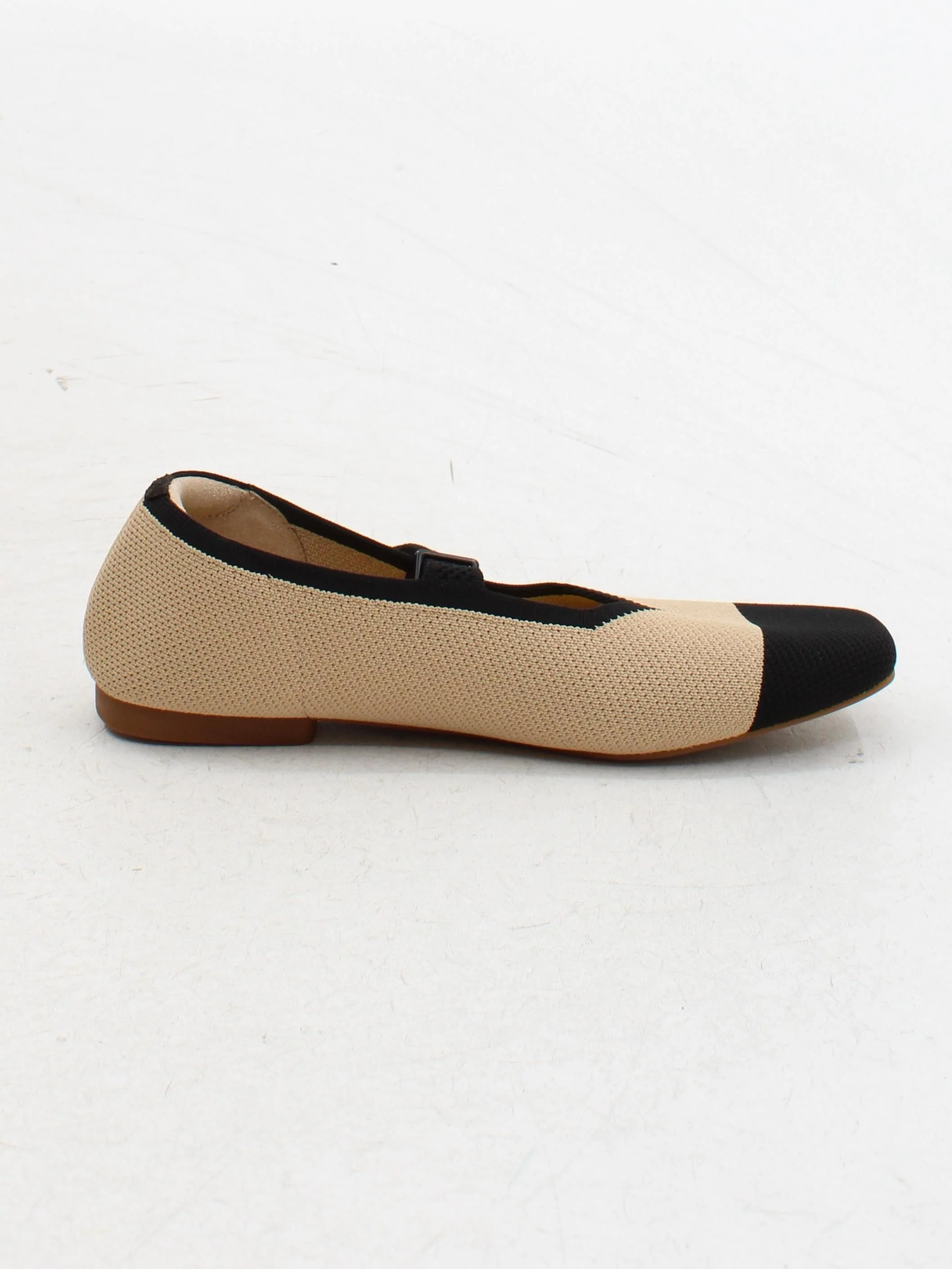 Vivaia Women's Flat Shoes UK 4 Tan Polyester with Other Mary Jane - Image 5