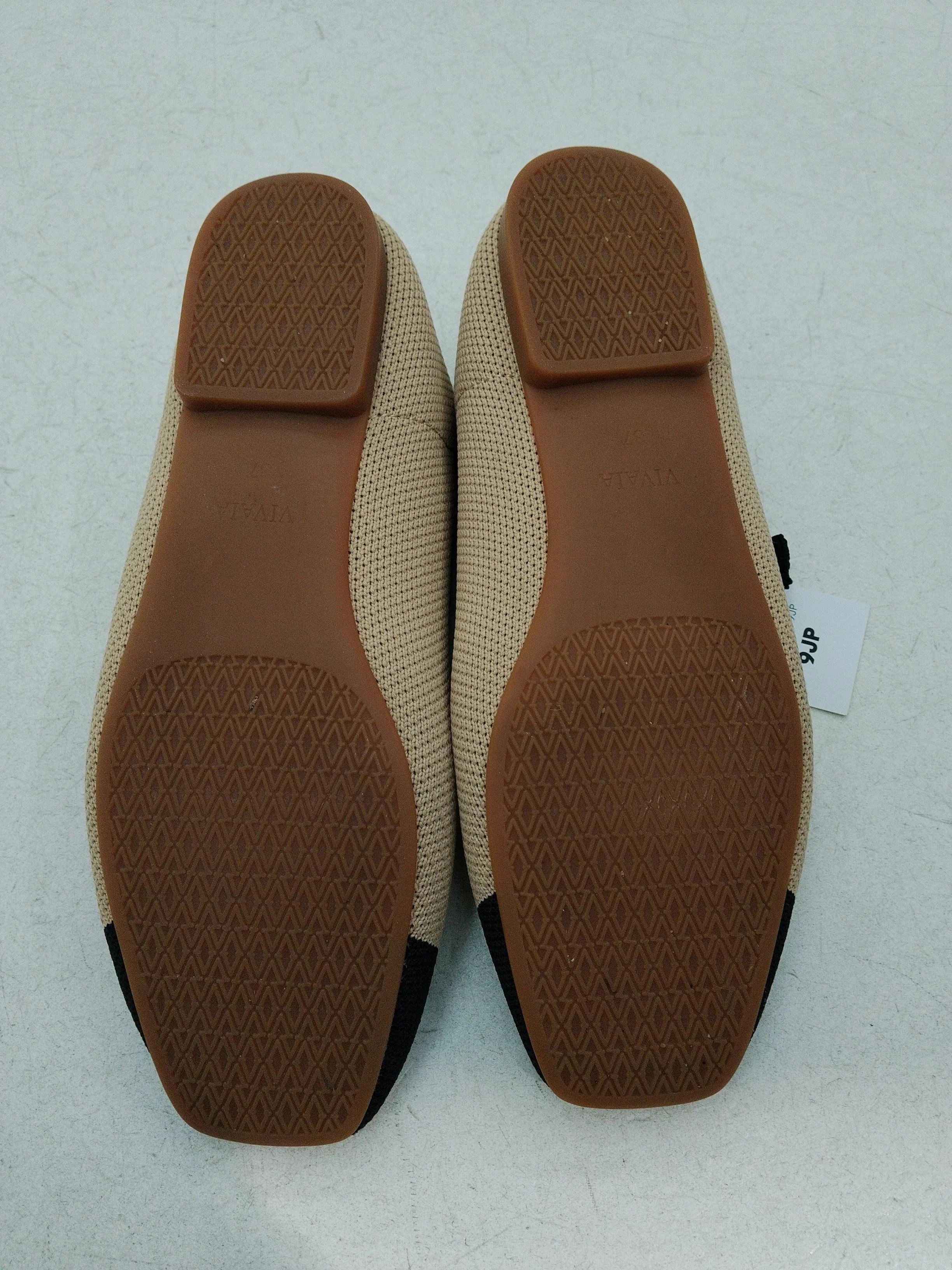 Vivaia Women's Flat Shoes UK 4 Tan Polyester with Other Mary Jane - Image 7