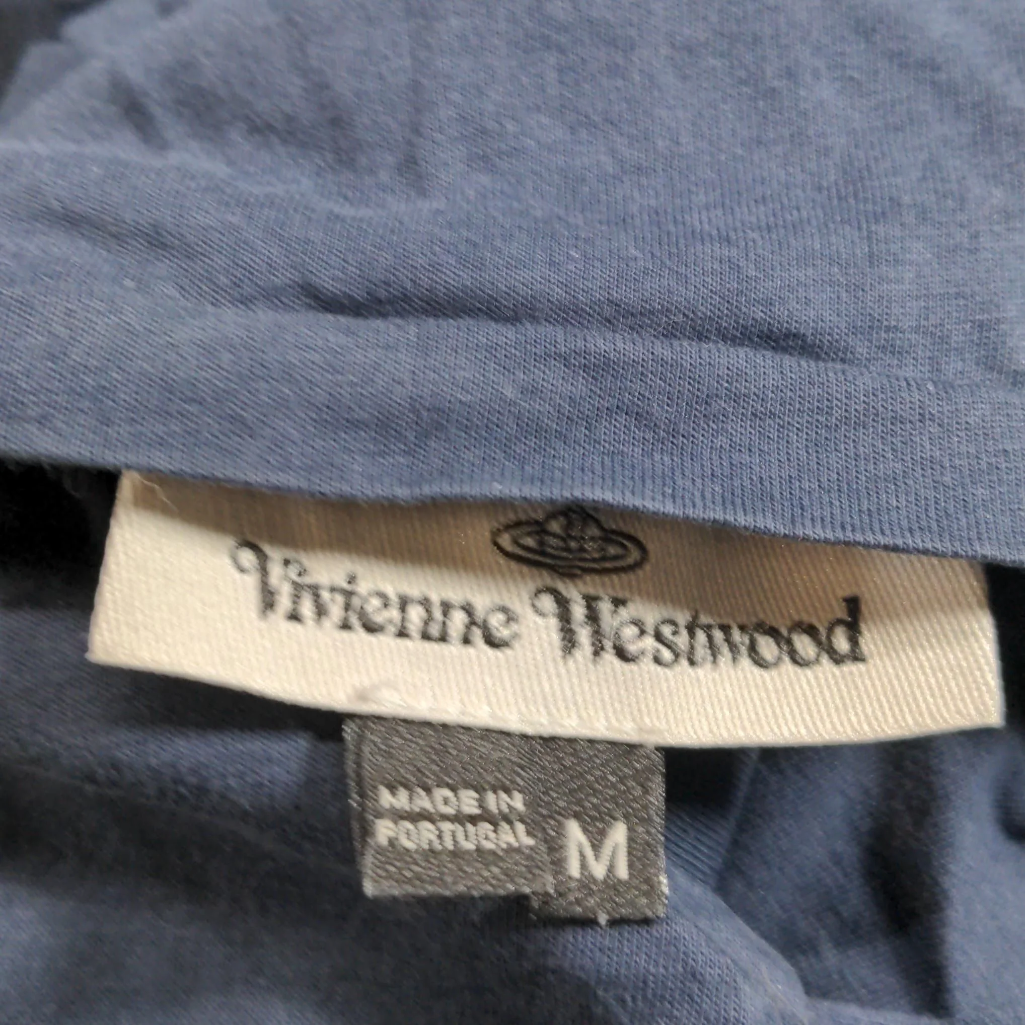 Vivienne Westwood Men's T-Shirt M Blue 100% Cotton Basic - Image 6