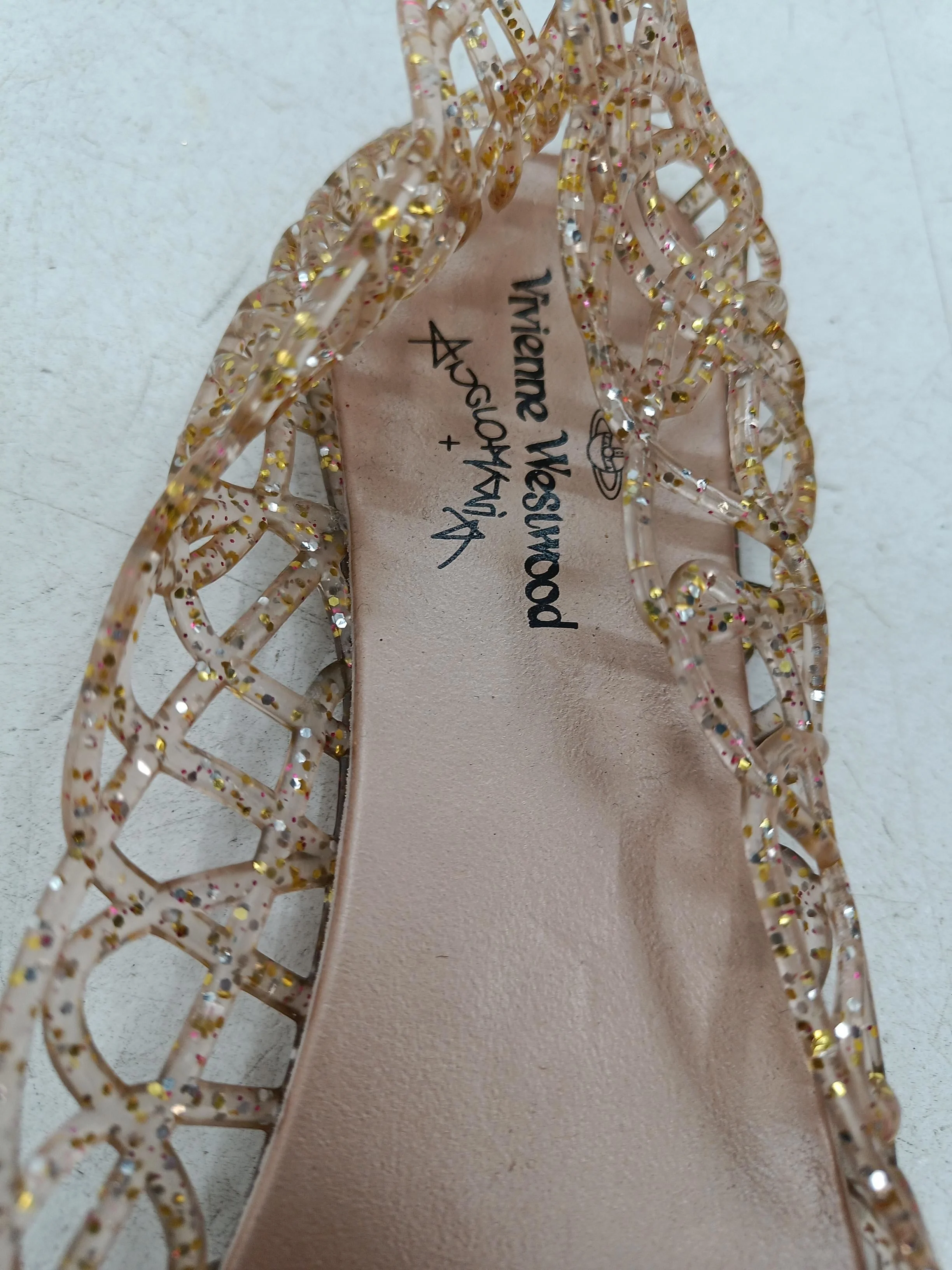 Vivienne Westwood Women's Flat Shoes UK 6 Gold 100% Other Ballet - Image 6