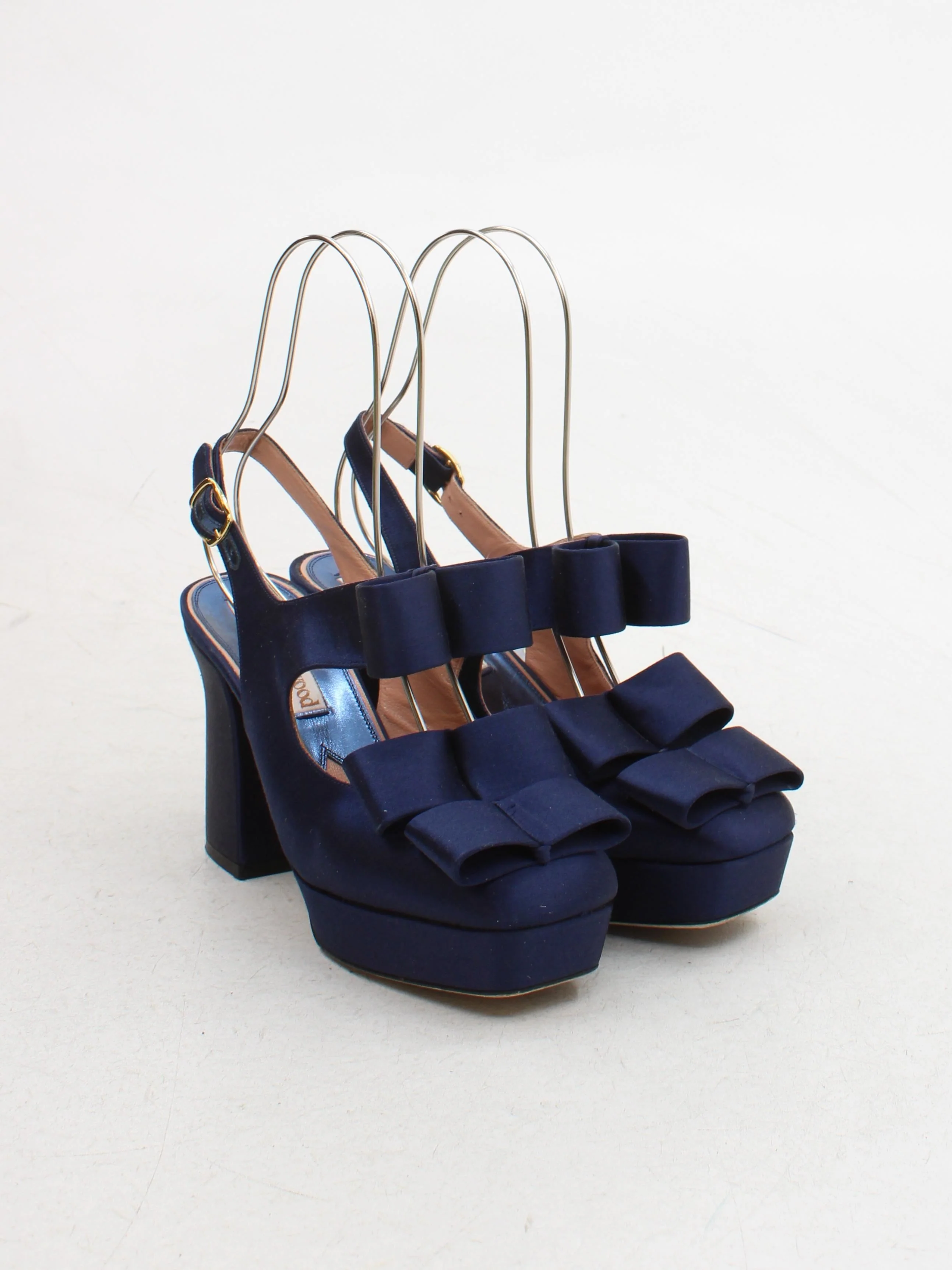 Vivienne Westwood Women's Heels UK 5 Blue 100% Polyester Platform - Image 4