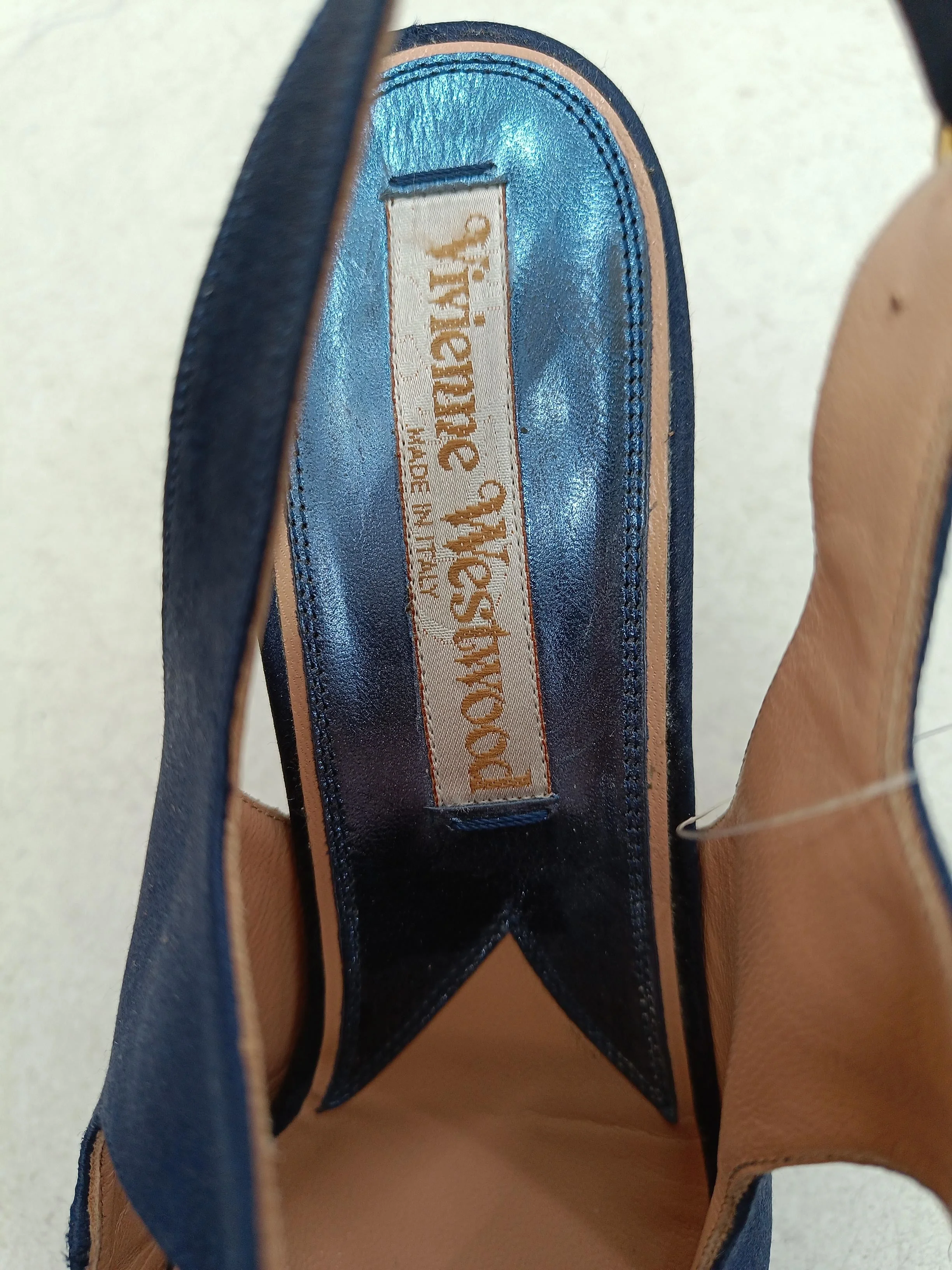Vivienne Westwood Women's Heels UK 5 Blue 100% Polyester Platform - Image 6