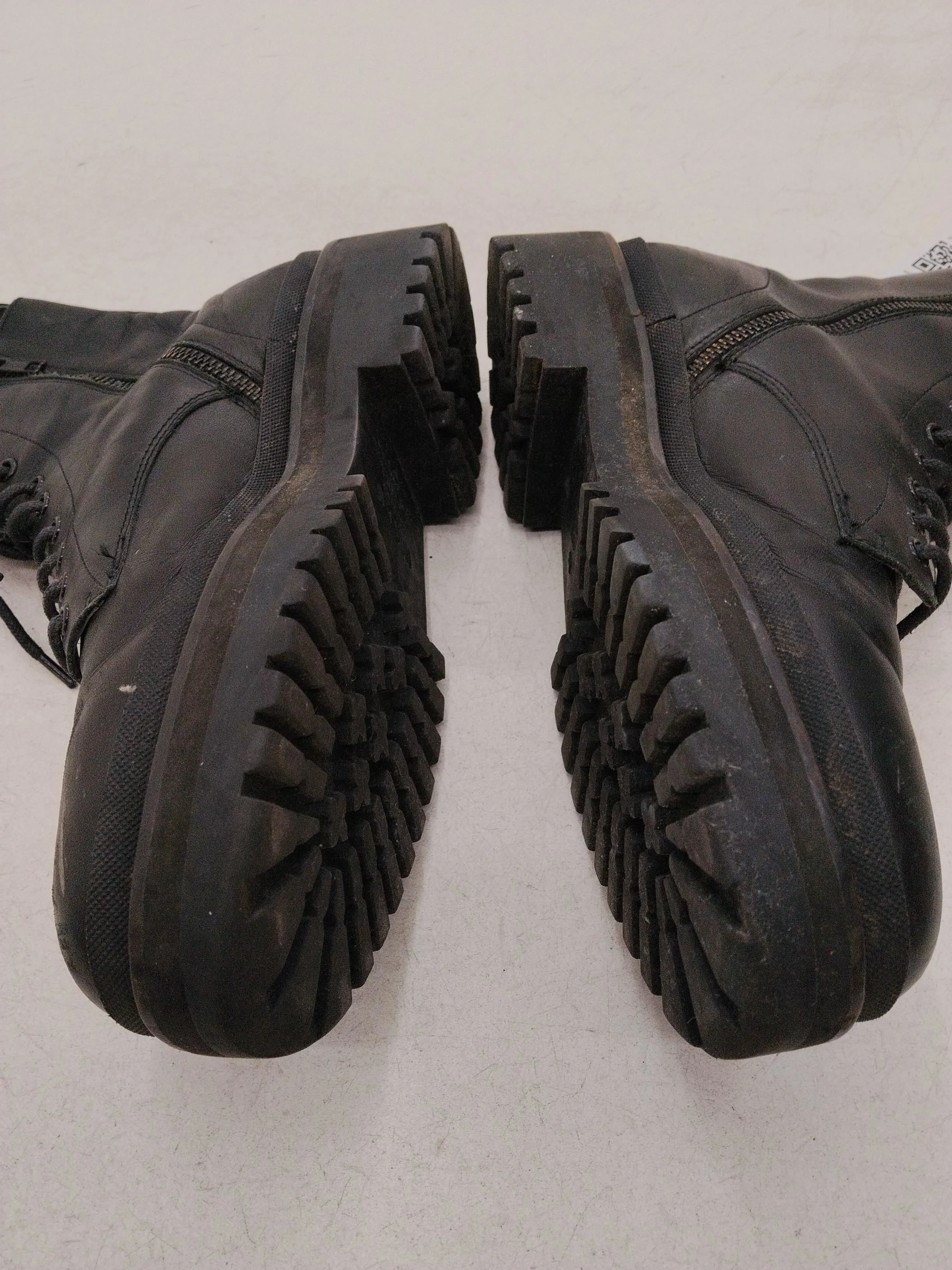 Walk London Women's Boots UK 6.5 Black 100% Leather Combat - Image 6