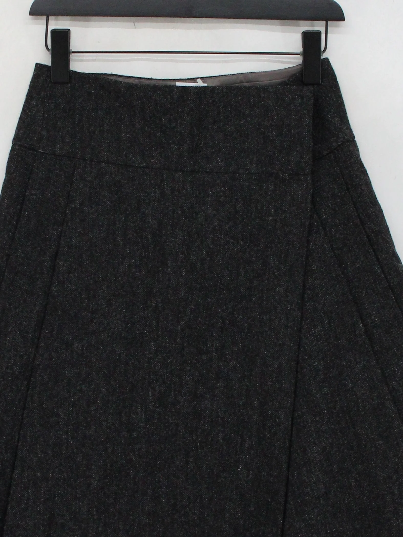 Walker Slater Women's Midi Skirt UK 10 Grey Wool with Viscose Midi Wrap - Image 3