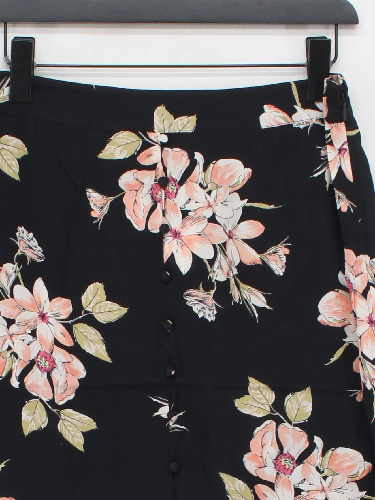 Warehouse Women's Maxi Skirt UK 12 Black 100% Viscose Maxi New with tags - Image 3