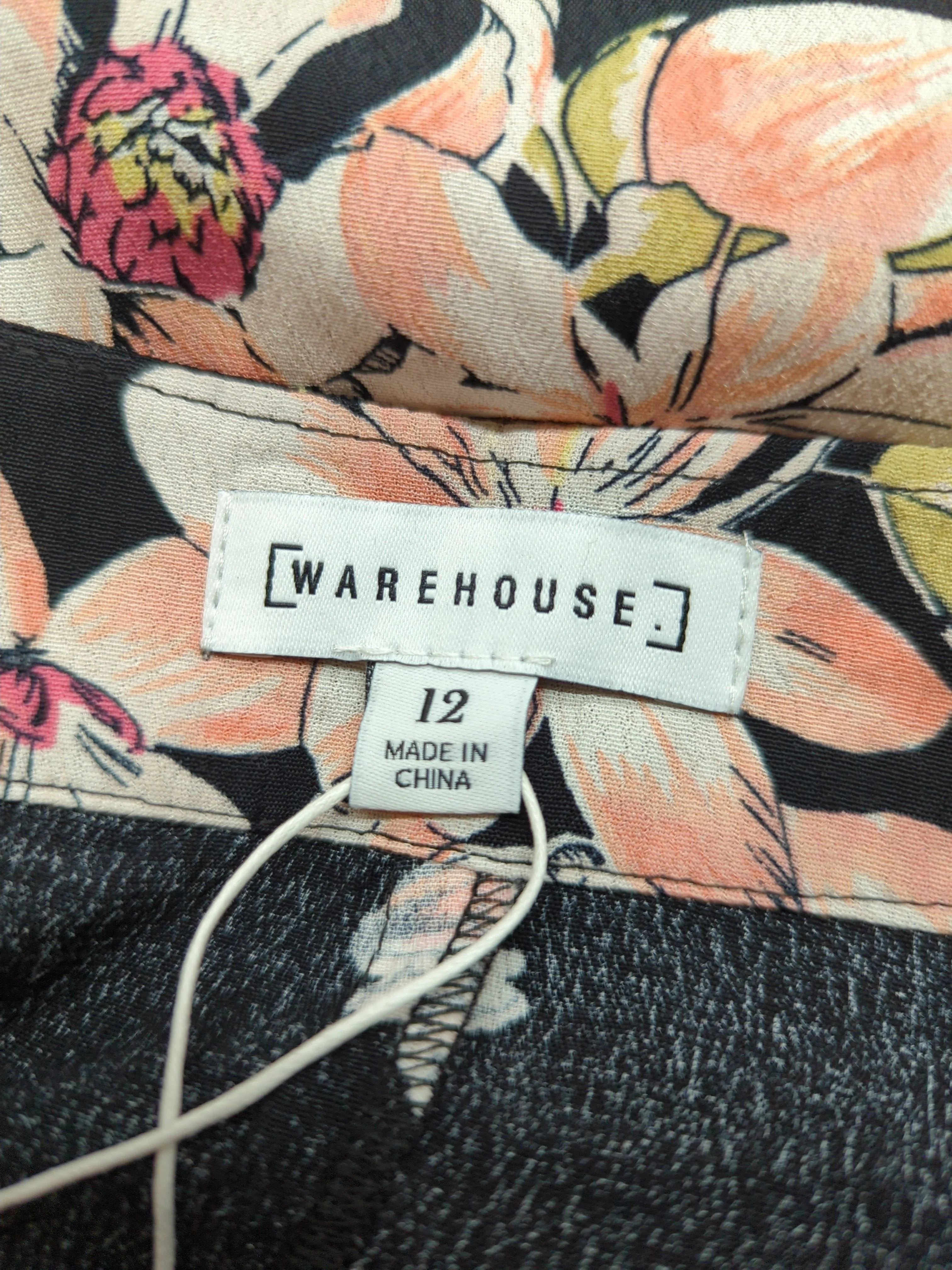 Warehouse Women's Maxi Skirt UK 12 Black 100% Viscose Maxi New with tags - Image 5