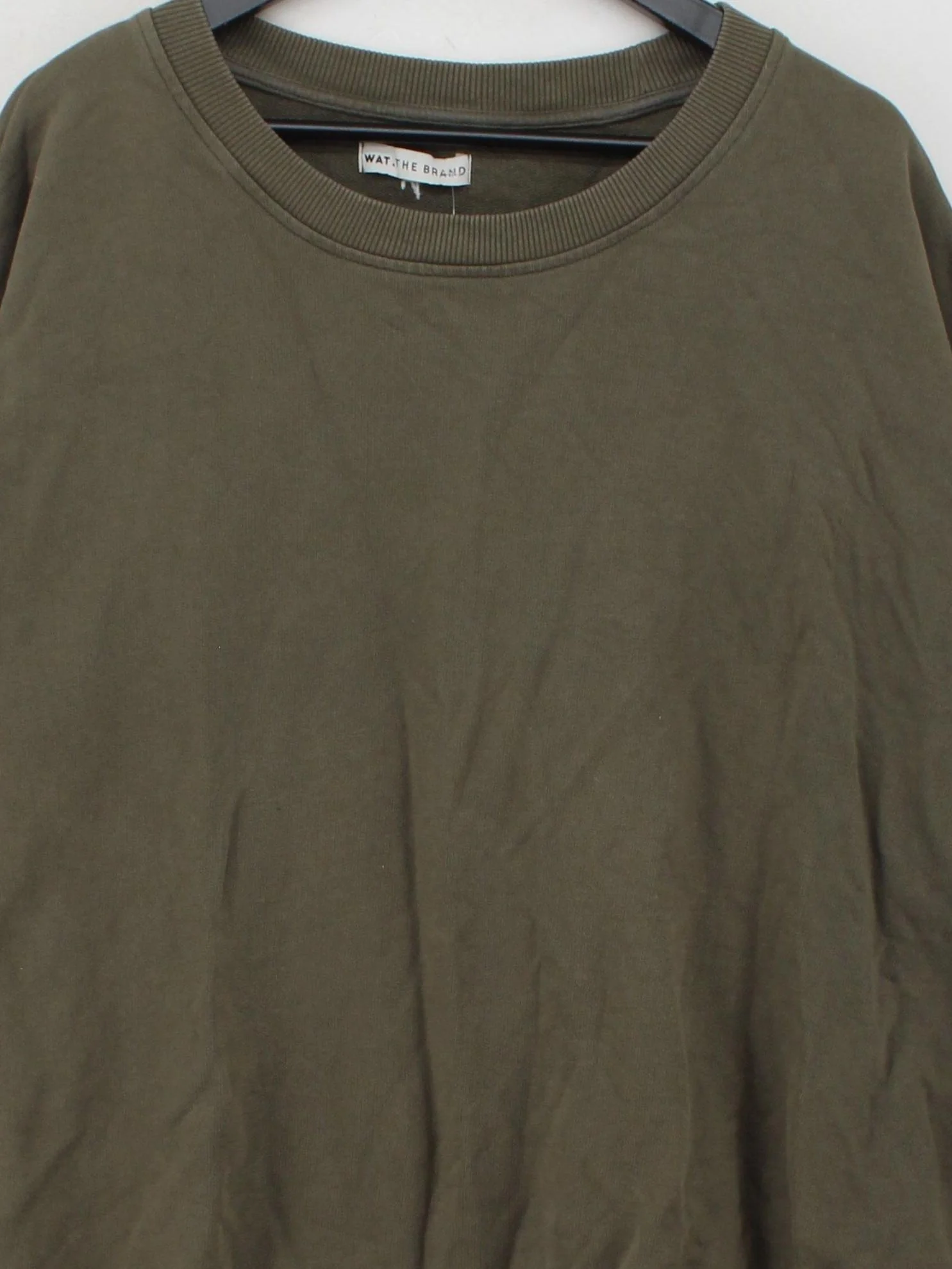 WAT.THE BRAND Women's Hoodie XL Green 100% Cotton Pullover - Image 3