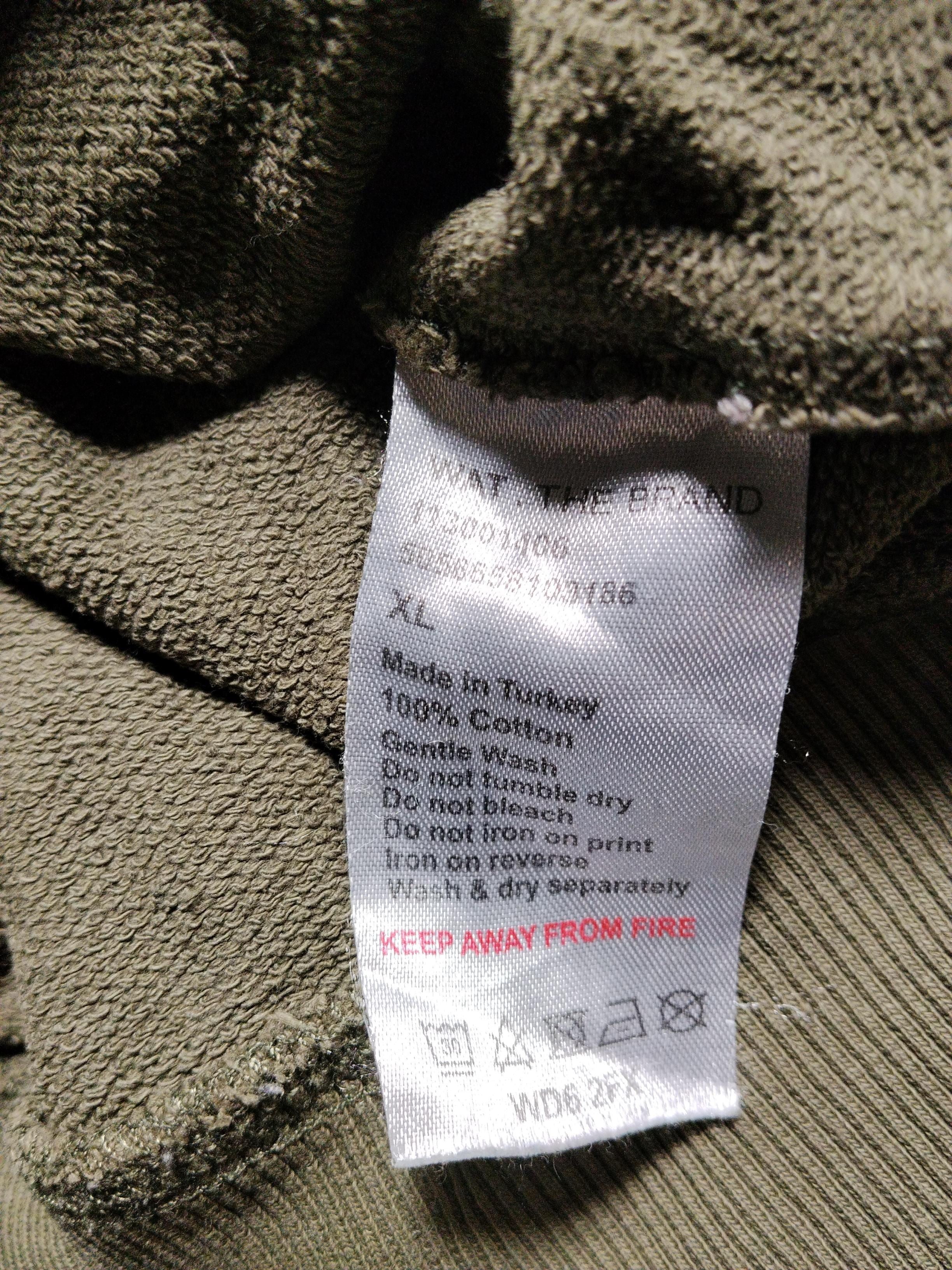 WAT.THE BRAND Women's Hoodie XL Green 100% Cotton Pullover - Image 6