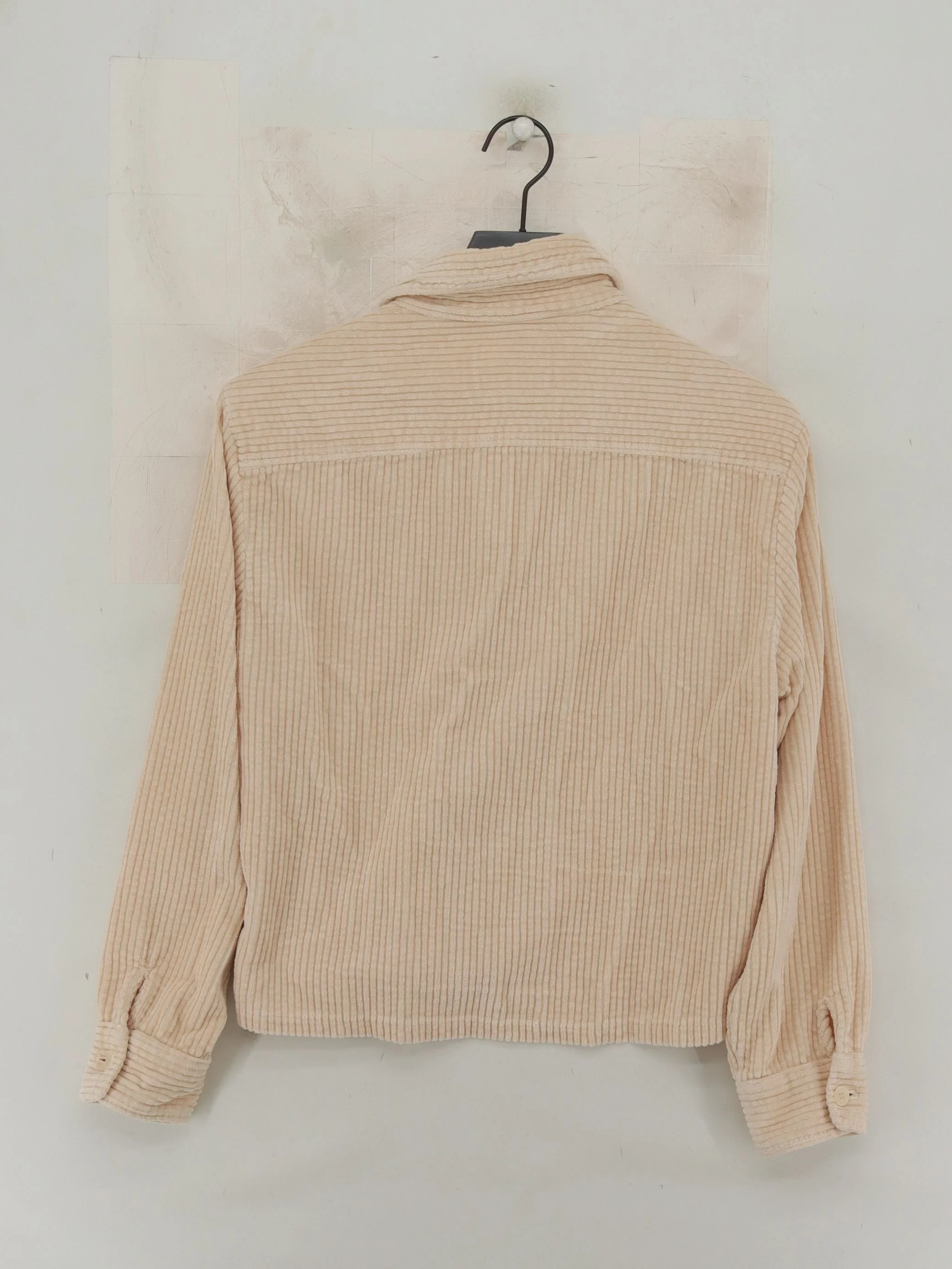 WAX London Men's Shirt S Cream Striped 100% Cotton Basic - Image 2