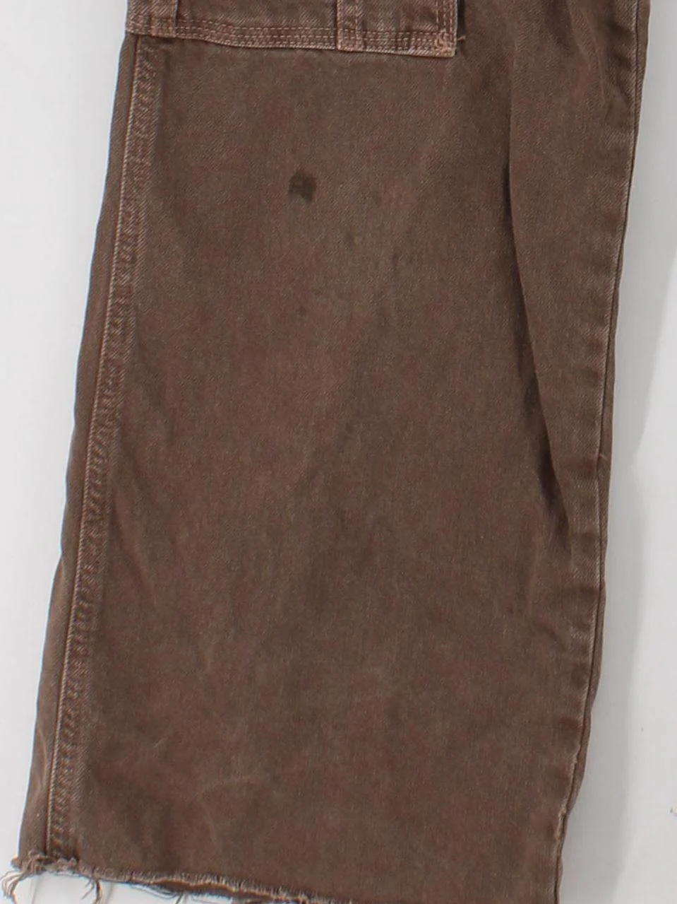 We The Free Men's Trousers XS Brown 100% Cotton Wide-Leg Cargo - Image 4