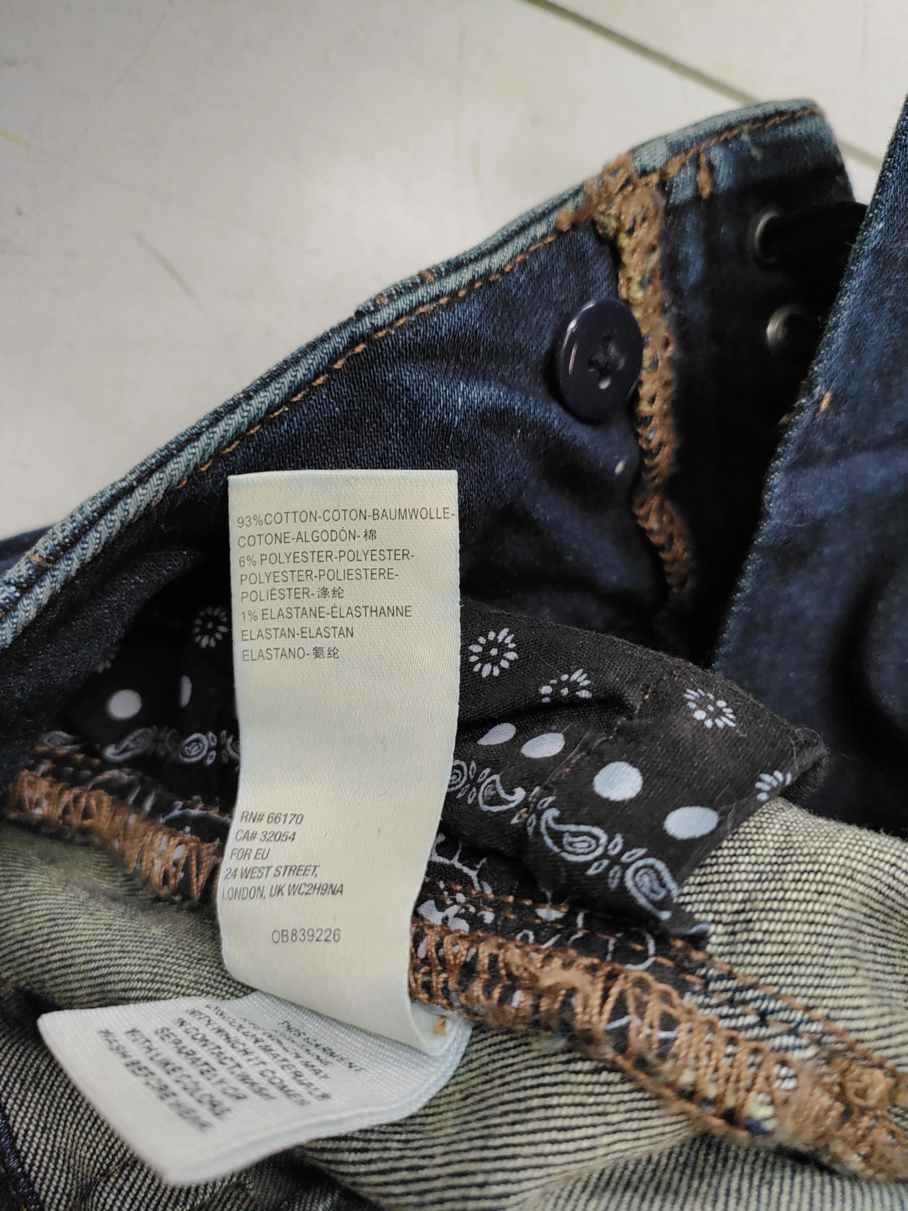 We The Free Women's Jeans UK 6 Blue Cotton with Polyester, Elastane Skinny - Image 6