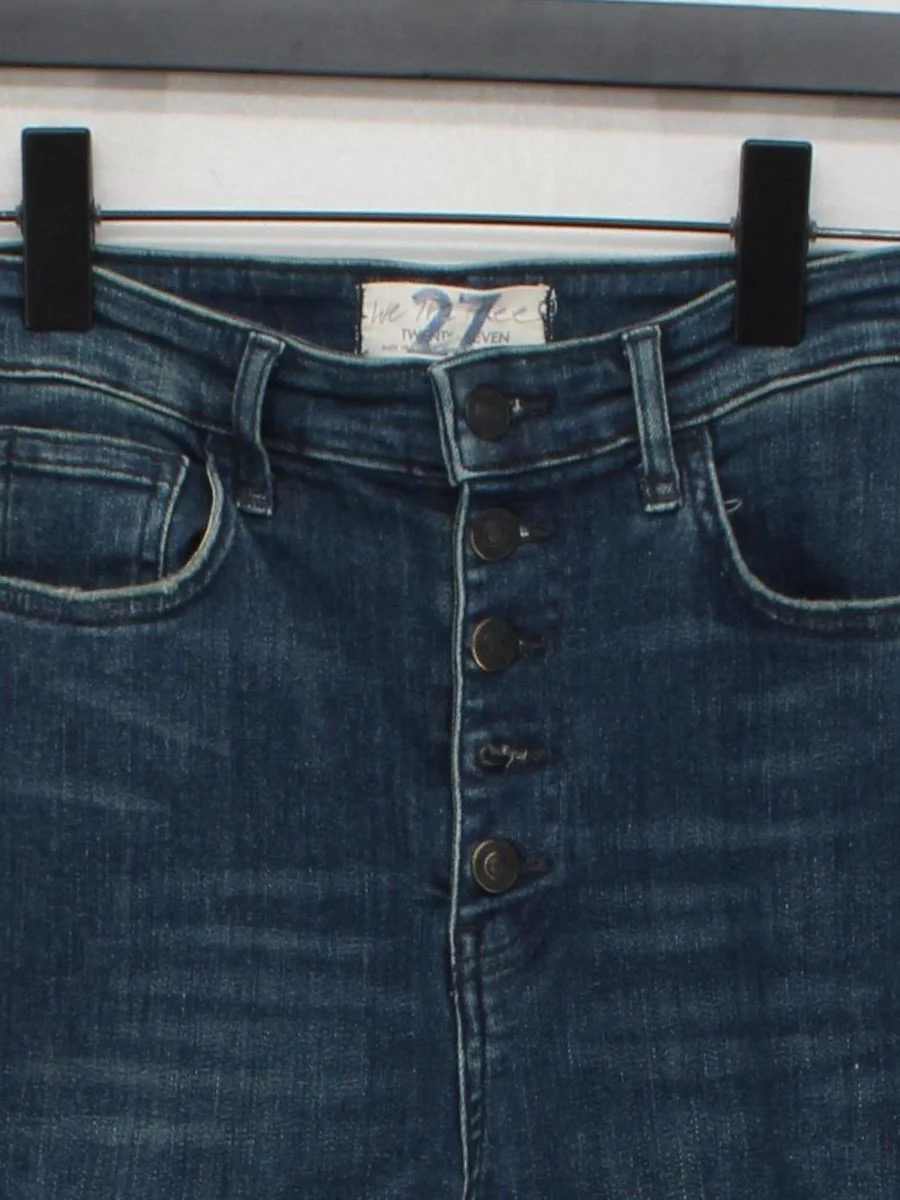 We The Free Women's Jeans W 27 in Blue Cotton with Polyester, Elastane Skinny - Image 3