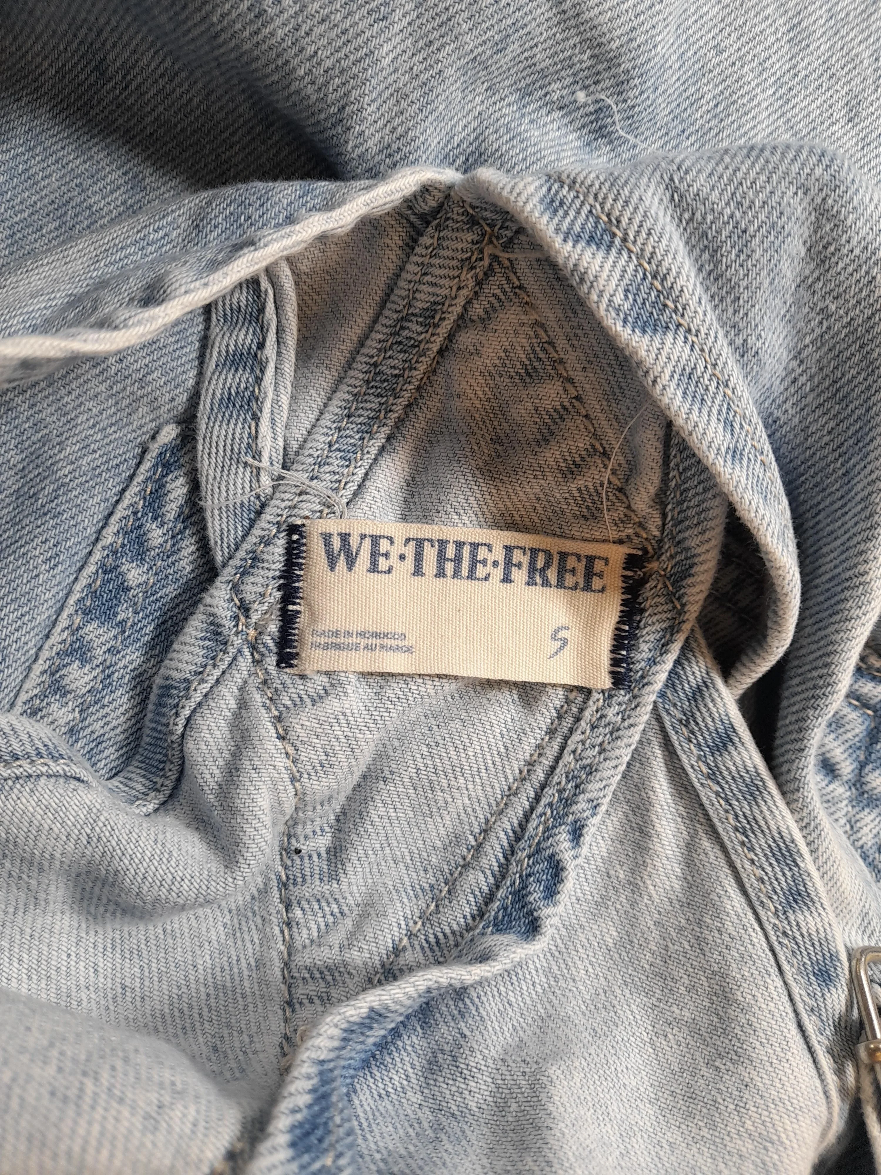 We The Free Women's Jumpsuit S Blue 100% Cotton Straight Jumpsuit - Image 5