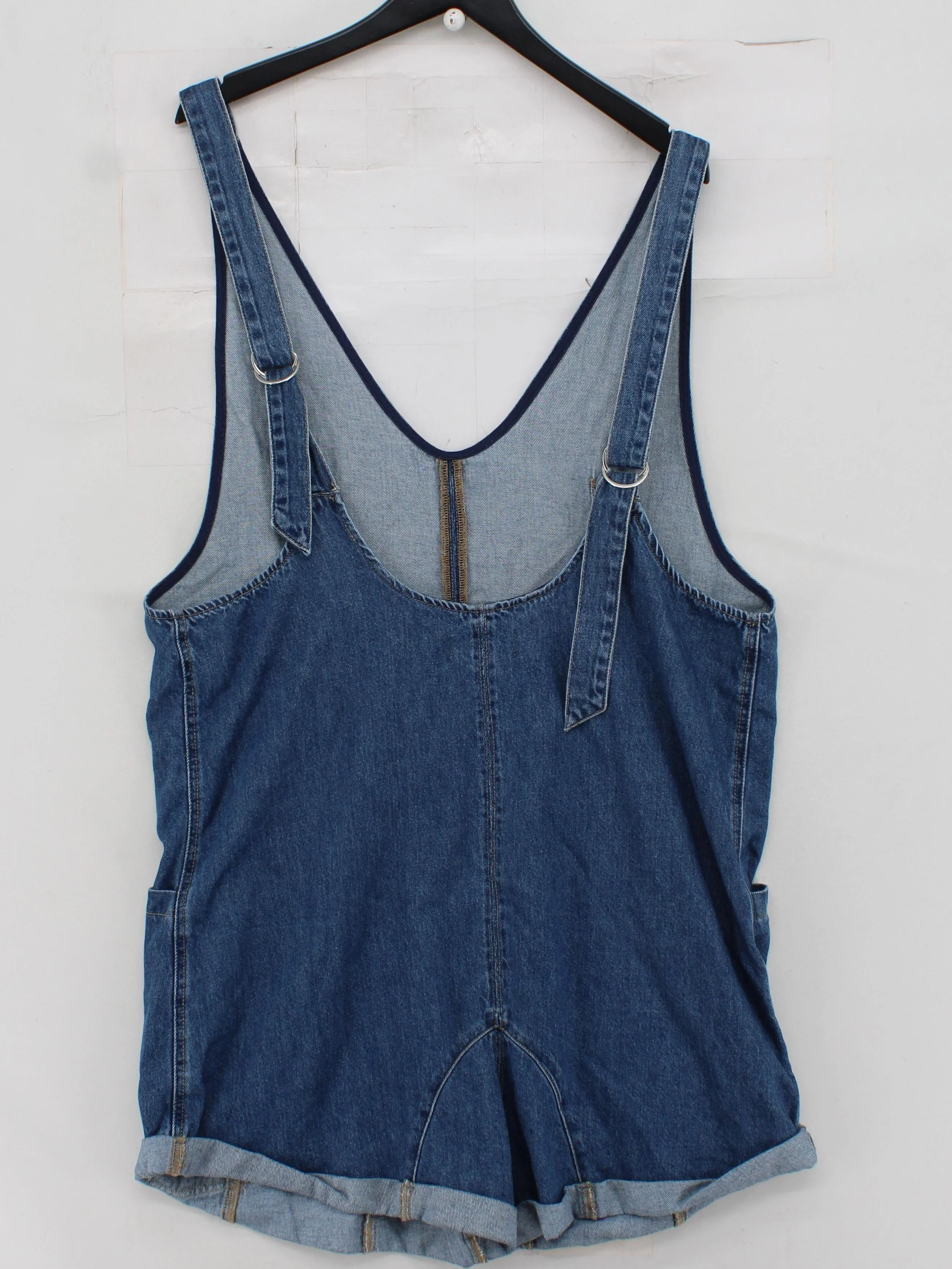 We The Free Women's Playsuit XL Blue 100% Cotton Playsuit - Image 2