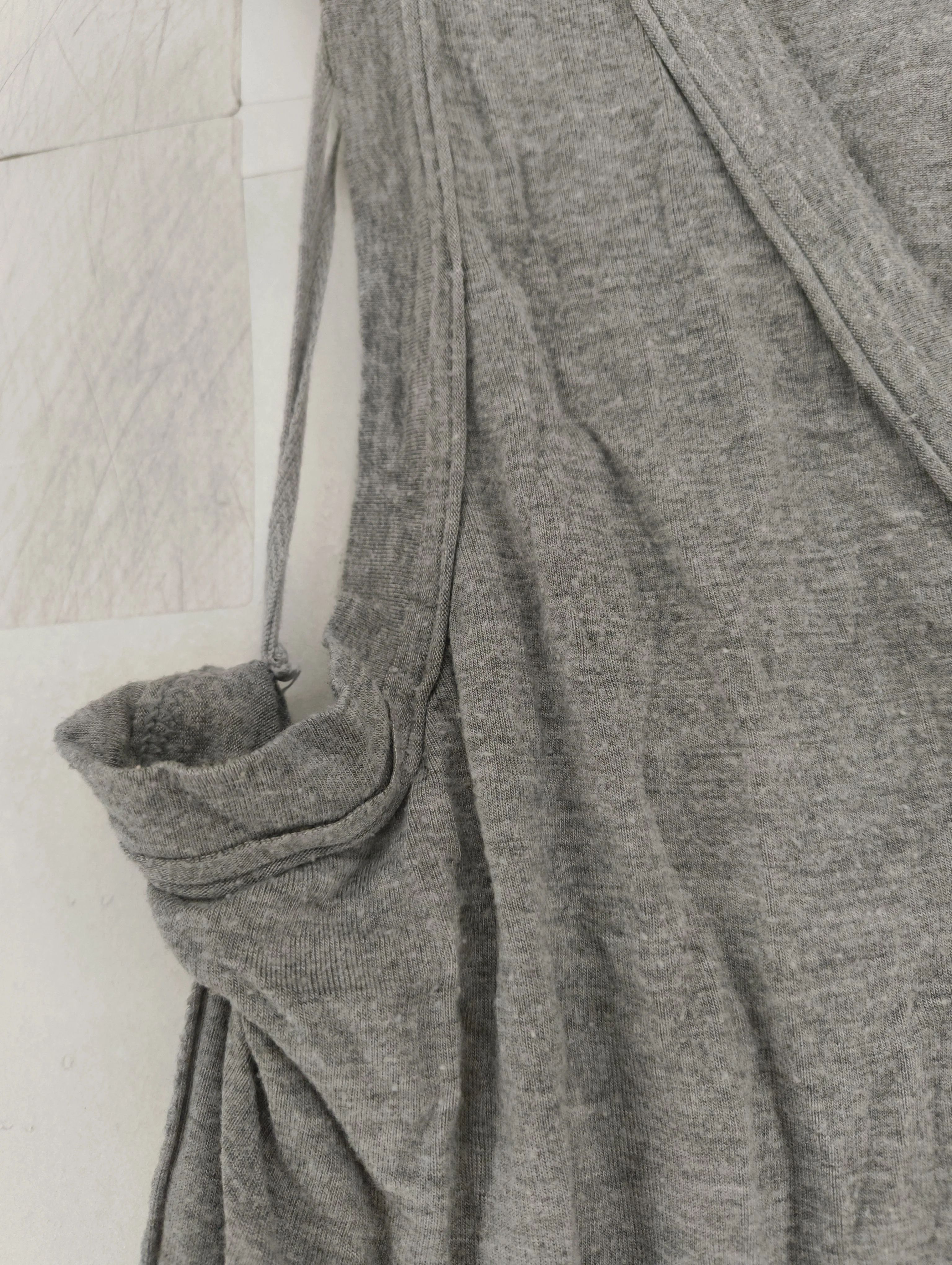 We The Free Women's T-Shirt L Grey Viscose with Elastane Sleeveless V-Neck Basic - Image 5
