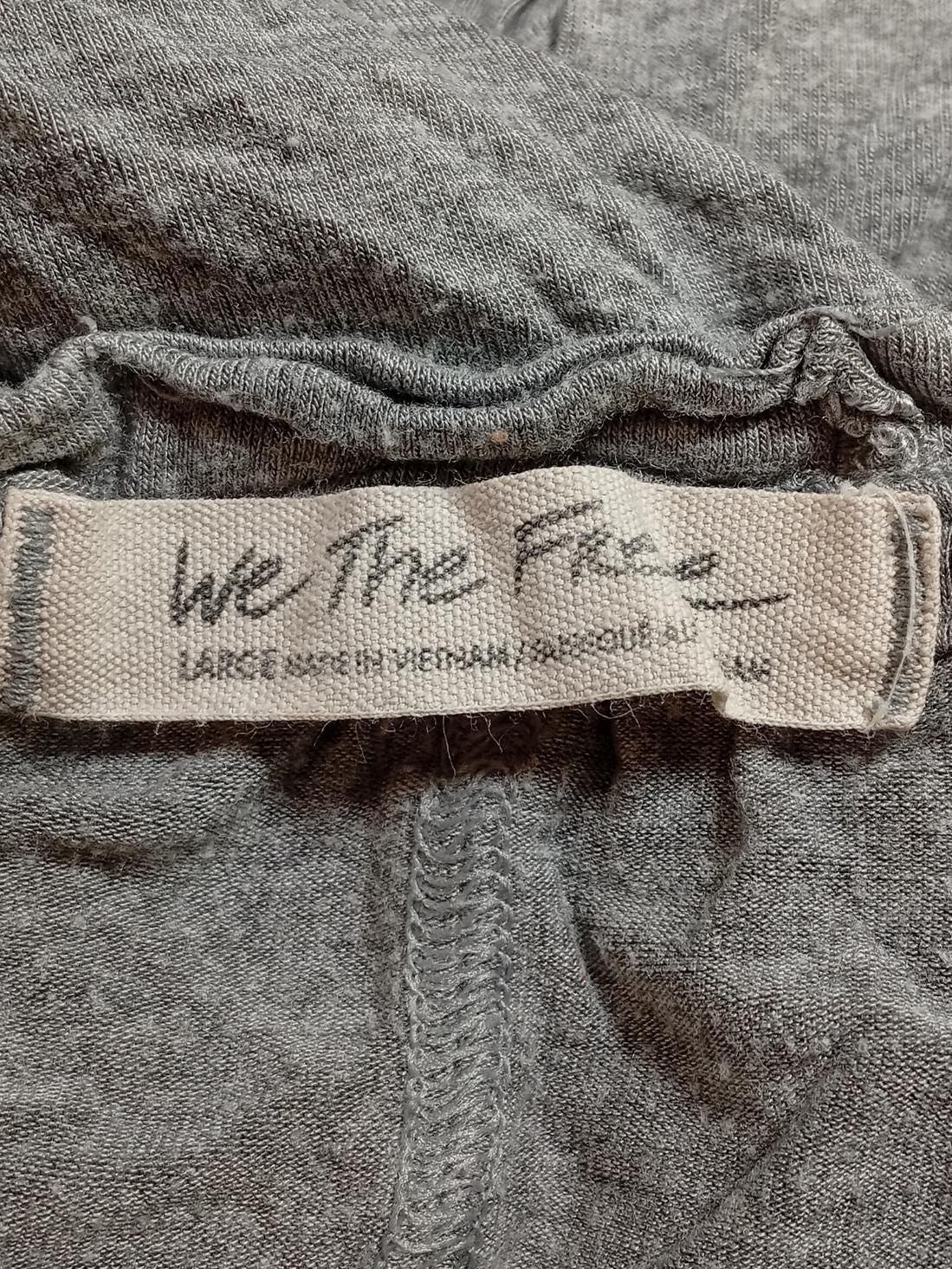 We The Free Women's T-Shirt L Grey Viscose with Elastane Sleeveless V-Neck Basic - Image 6