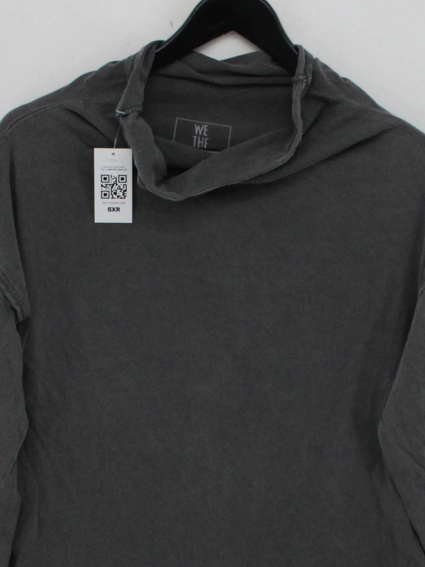 We The Free Women's Top S Grey 100% Cotton Long Sleeve Roll Neck Basic - Image 3