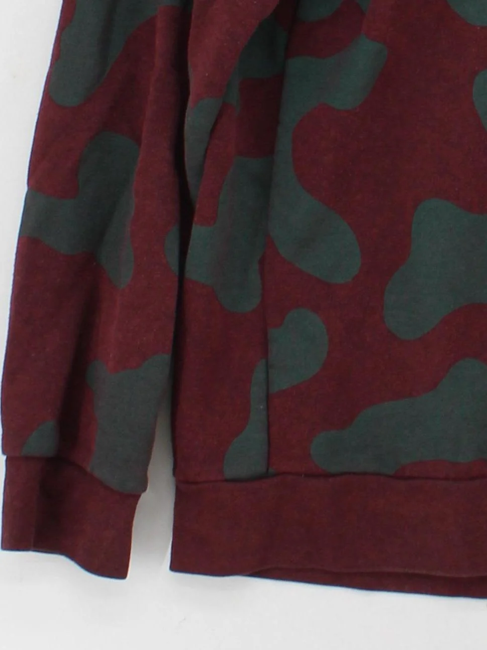 Weekday Men's Hoodie M Red Camo Cotton with Polyester Pullover - Image 4