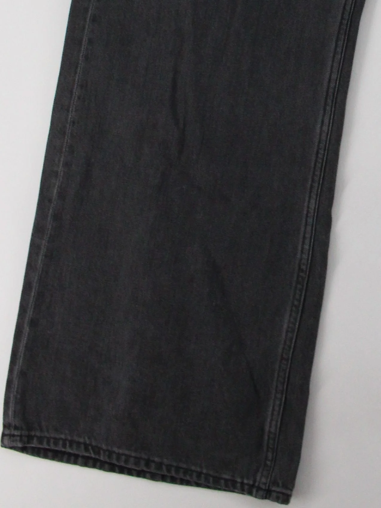 Weekday Men's Jeans L Black 100% Cotton Wide-Leg - Image 4