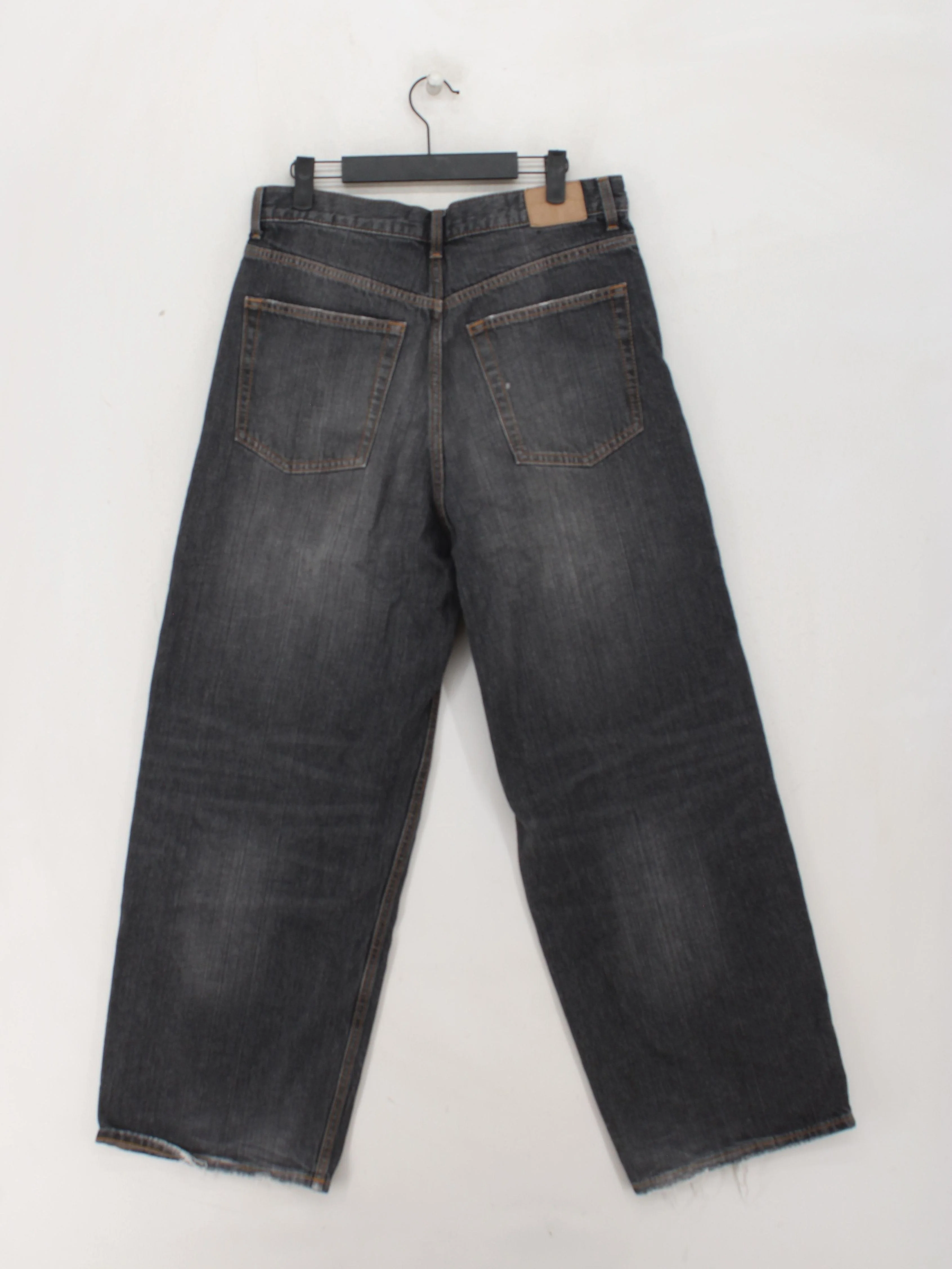 Weekday Men's Jeans M Black 100% Cotton Wide-Leg - Image 2