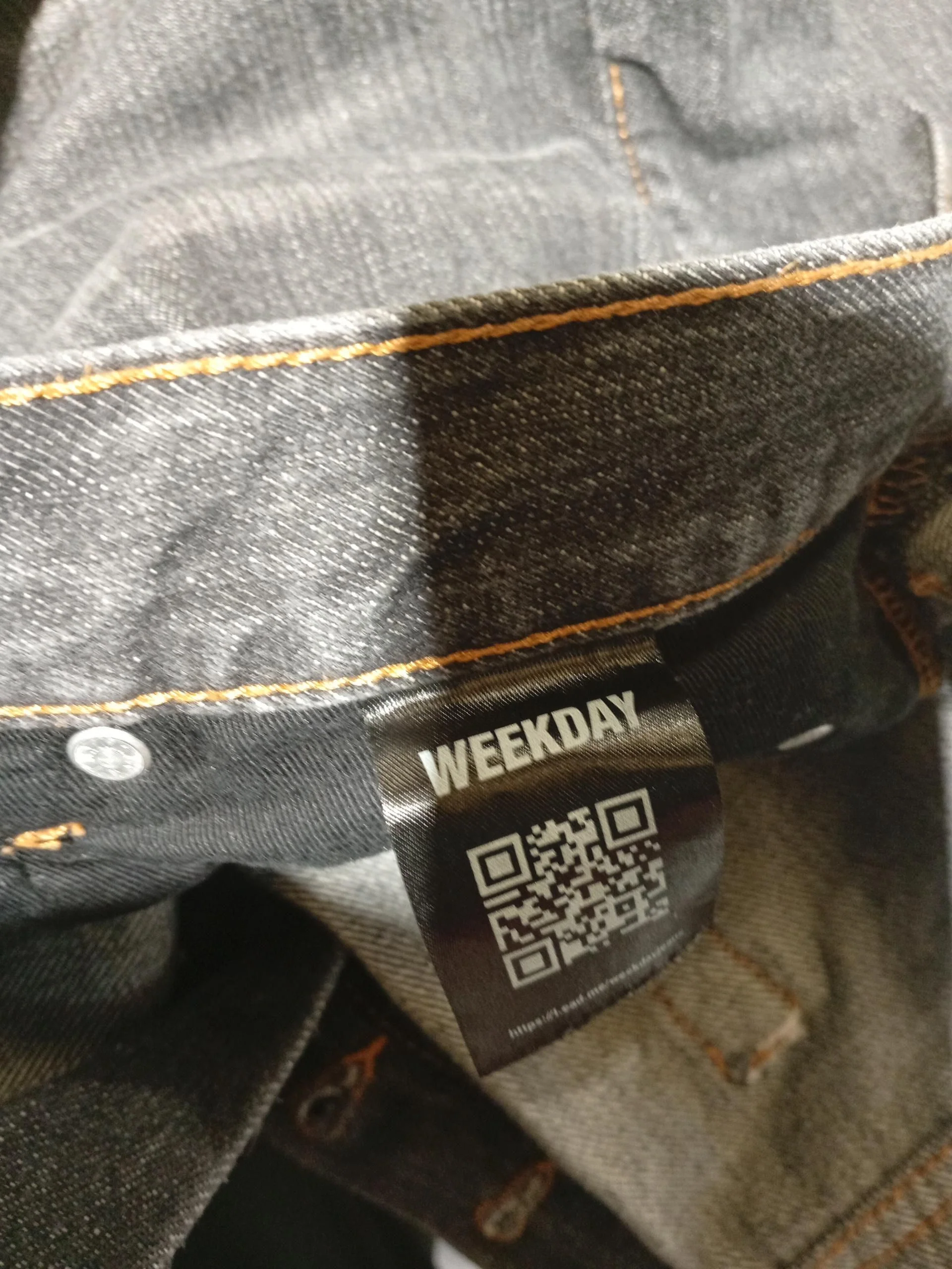 Weekday Men's Jeans M Black 100% Cotton Wide-Leg - Image 7