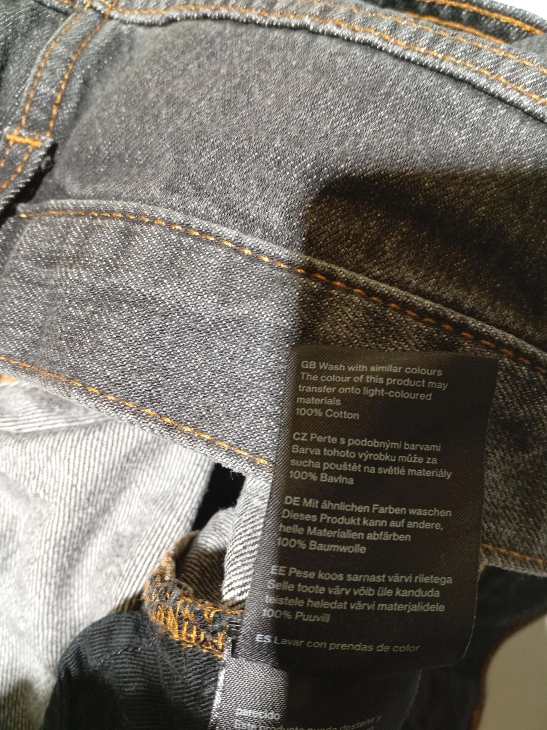 Weekday Men's Jeans M Black 100% Cotton Wide-Leg - Image 8