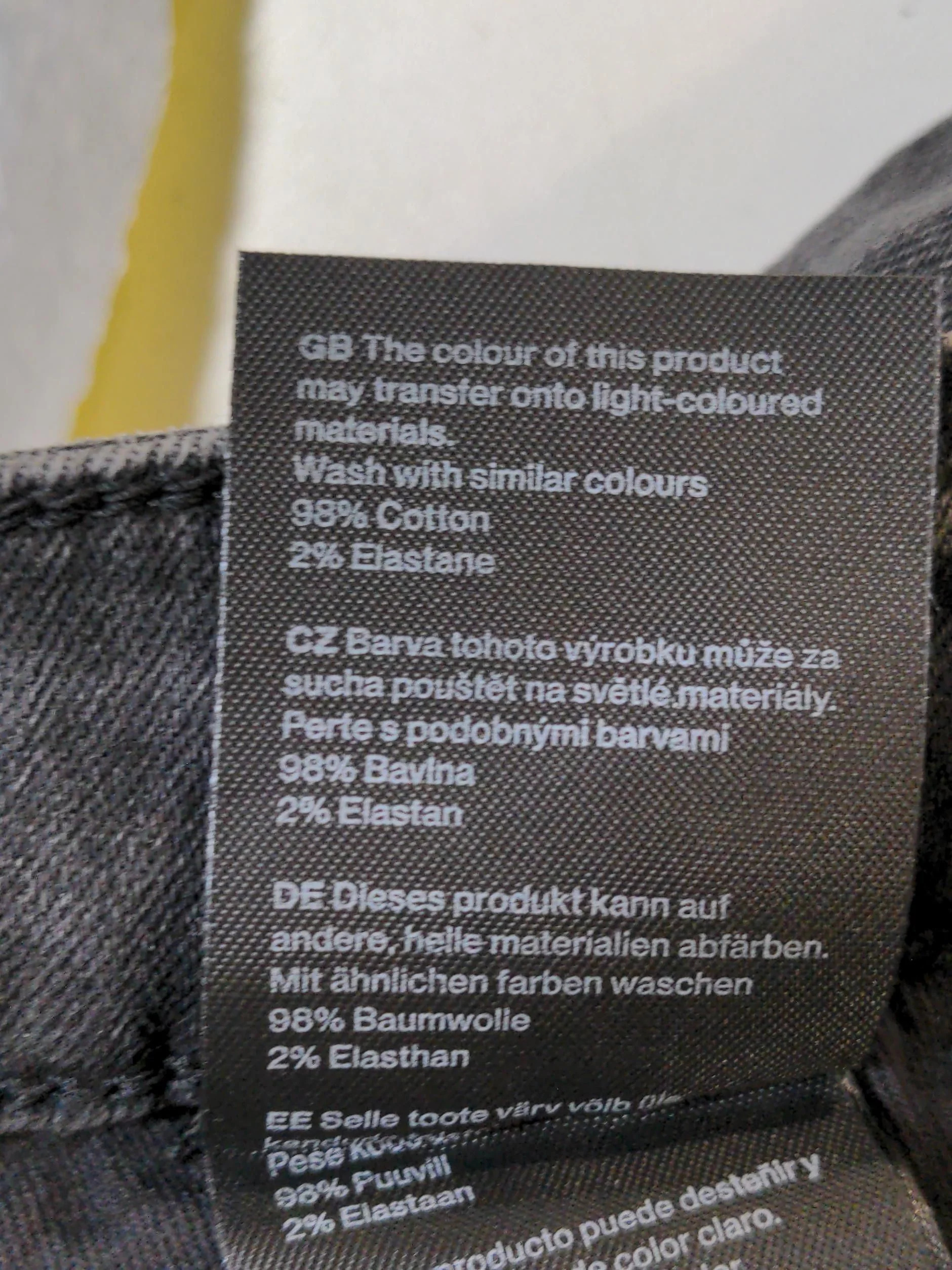 Weekday Men's Jeans W 30 in; L 30 in Grey Cotton with Elastane Skinny - Image 6