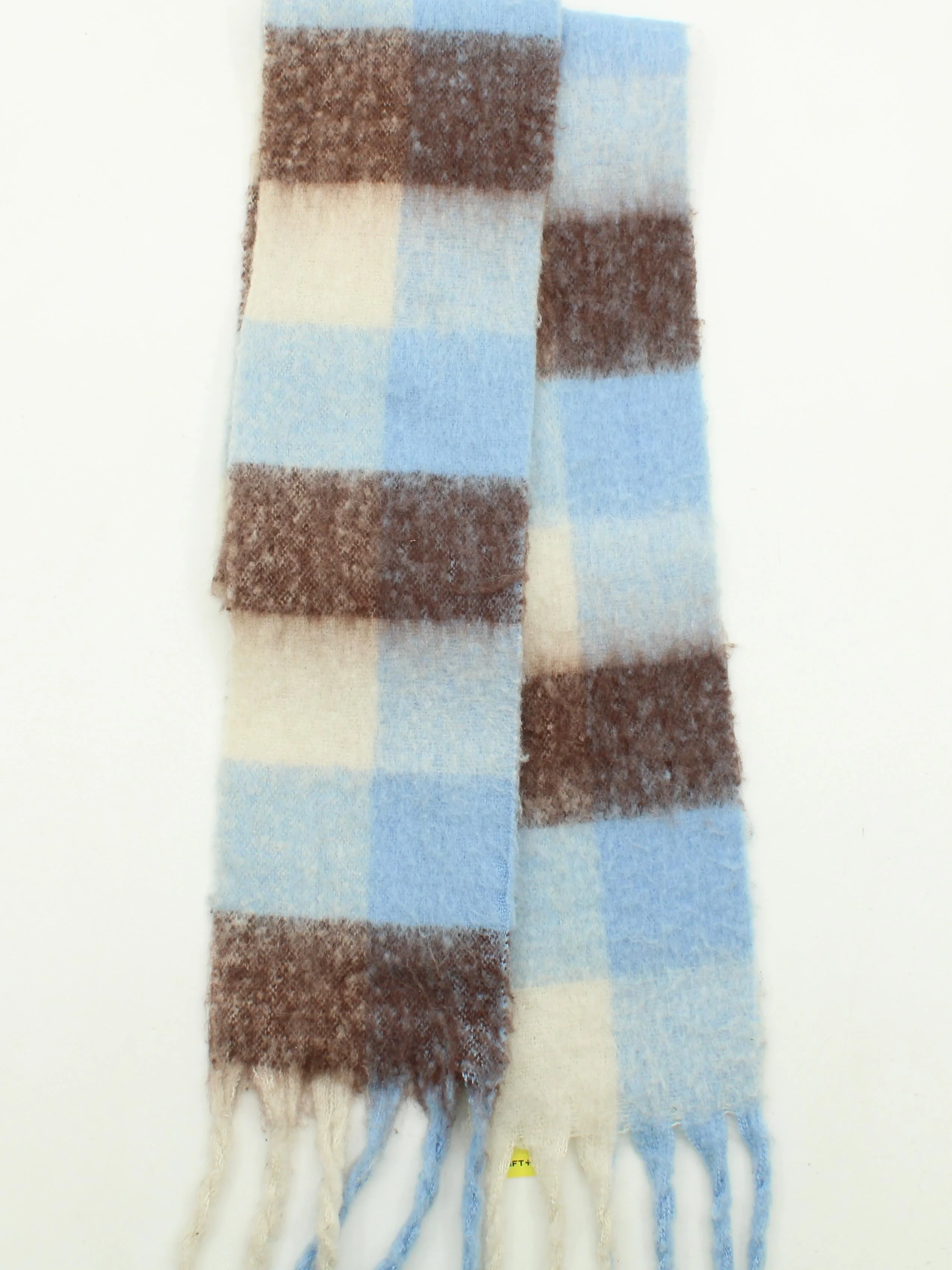 Weekday Men's Scarf Multi Checkered 100% Polyester Scarf - Image 2