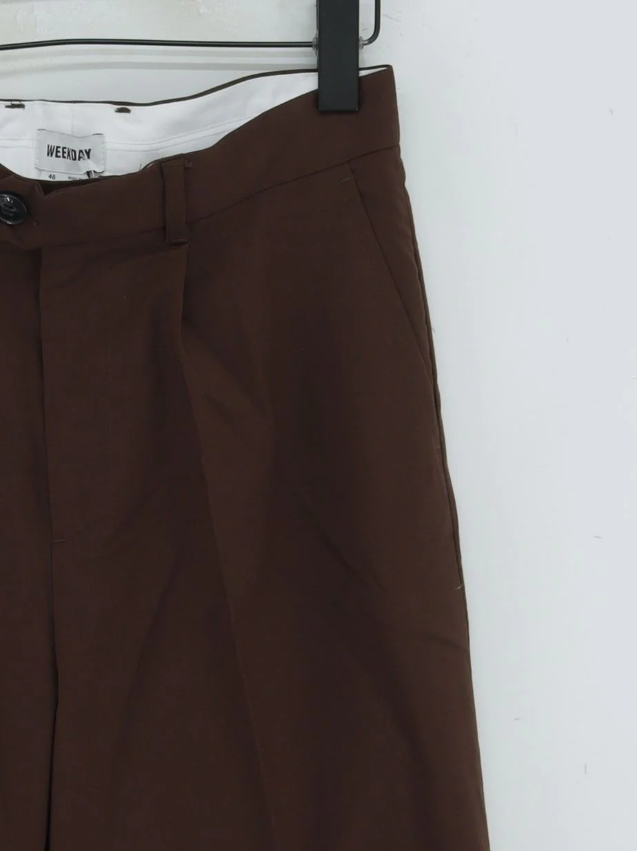 Weekday Men's Suit Trousers W 30 in Brown Polyester New with tags - Image 4