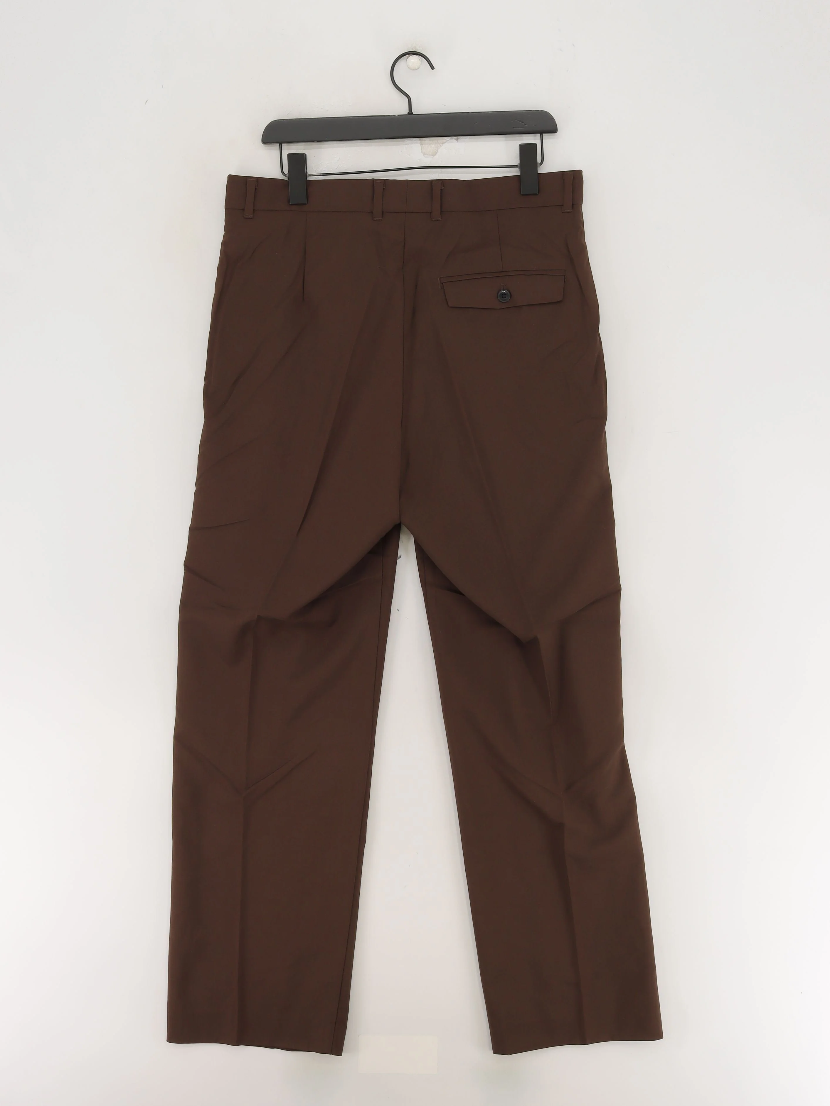 Weekday Men's Suit Trousers W 34 in Brown Polyester New with tags - Image 2