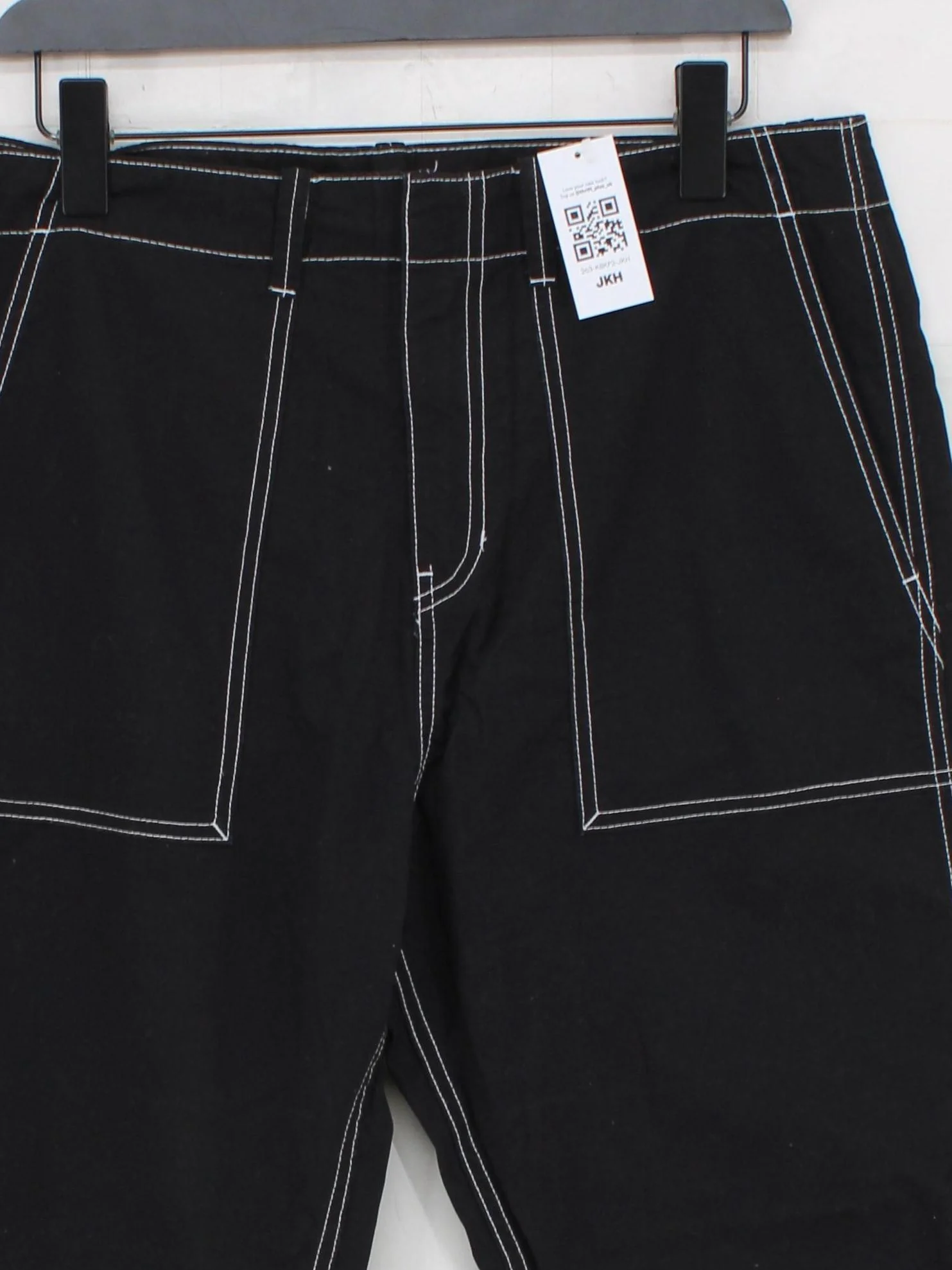 Weekday Men's Trousers L Black 100% Cotton Straight Chino - Image 3