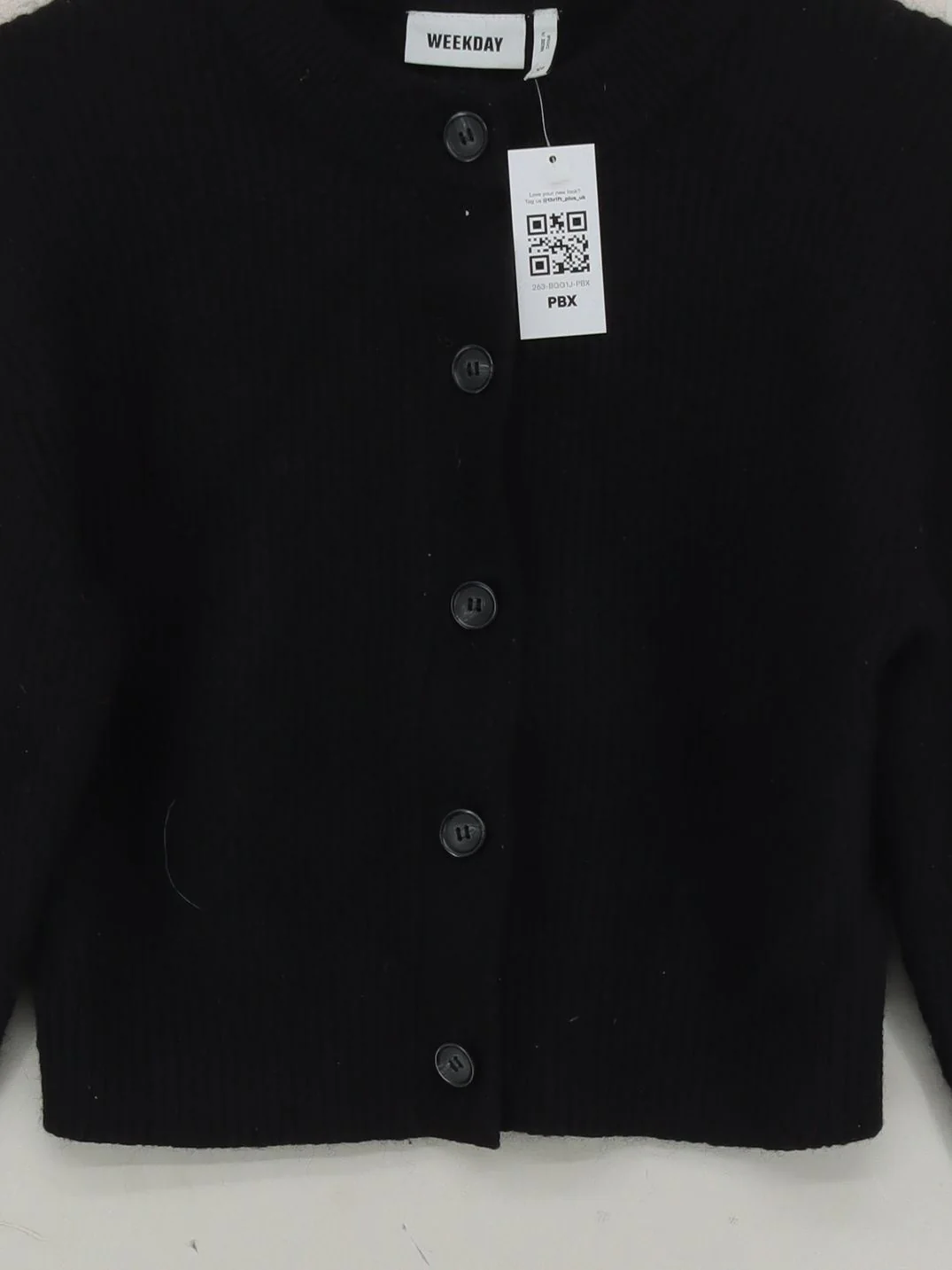 Weekday Women's Cardigan XS Black Polyester - Image 3