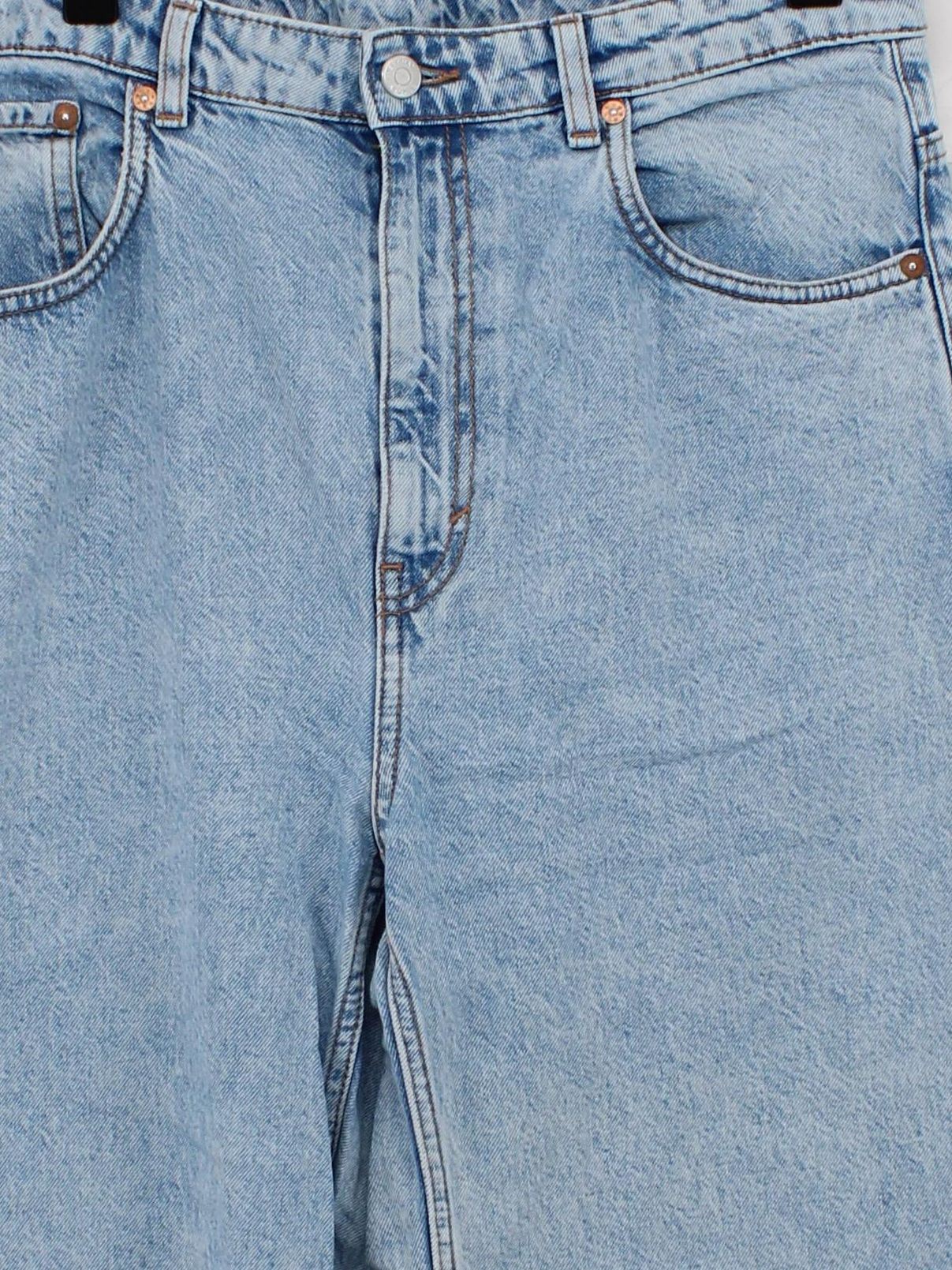 Weekday Women's Jeans W 32 in Blue 100% Cotton Wide-Leg - Image 3