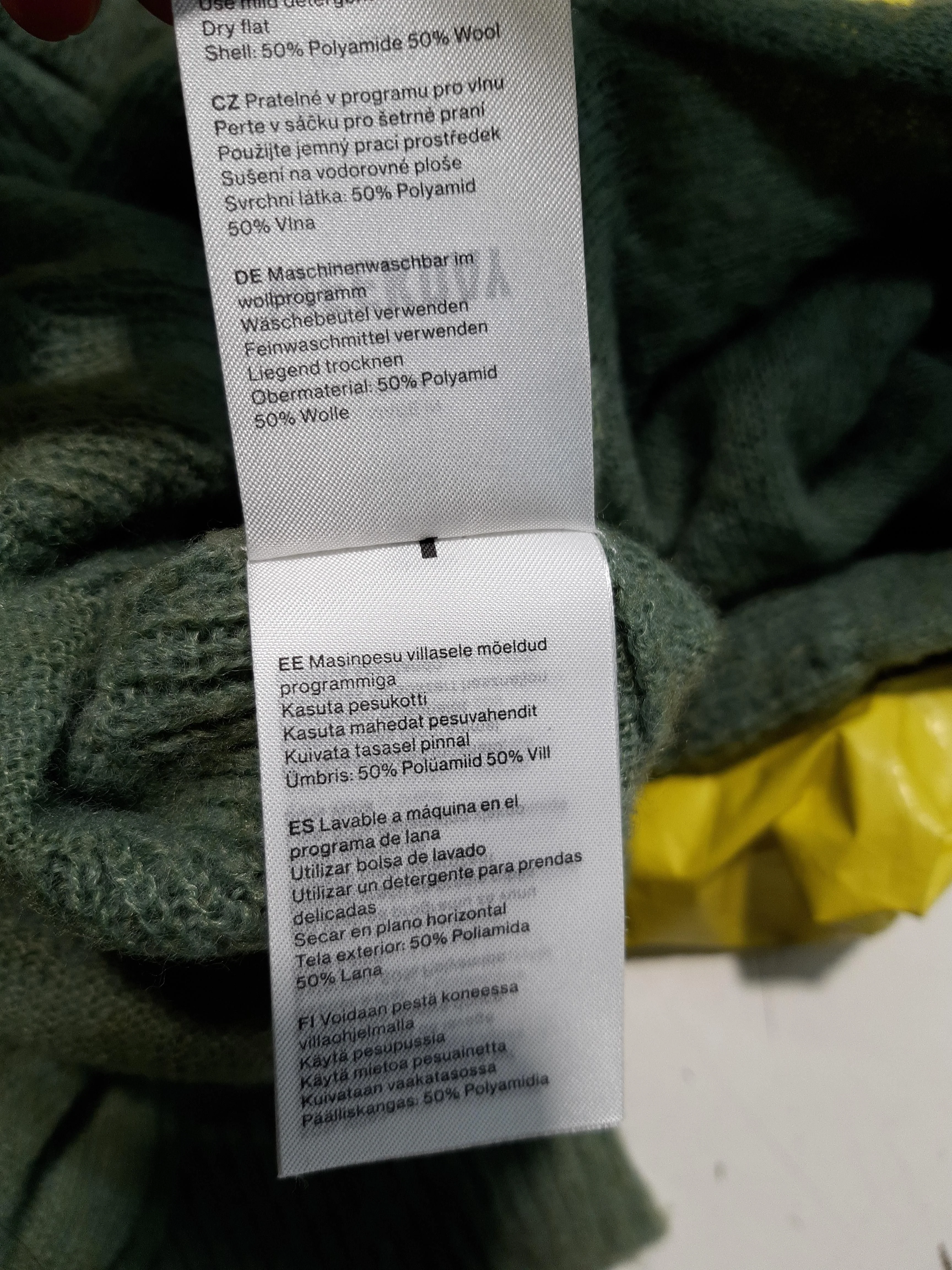 Weekday Women's Jumper L Green Wool with Polyamide Roll Neck Pullover - Image 7