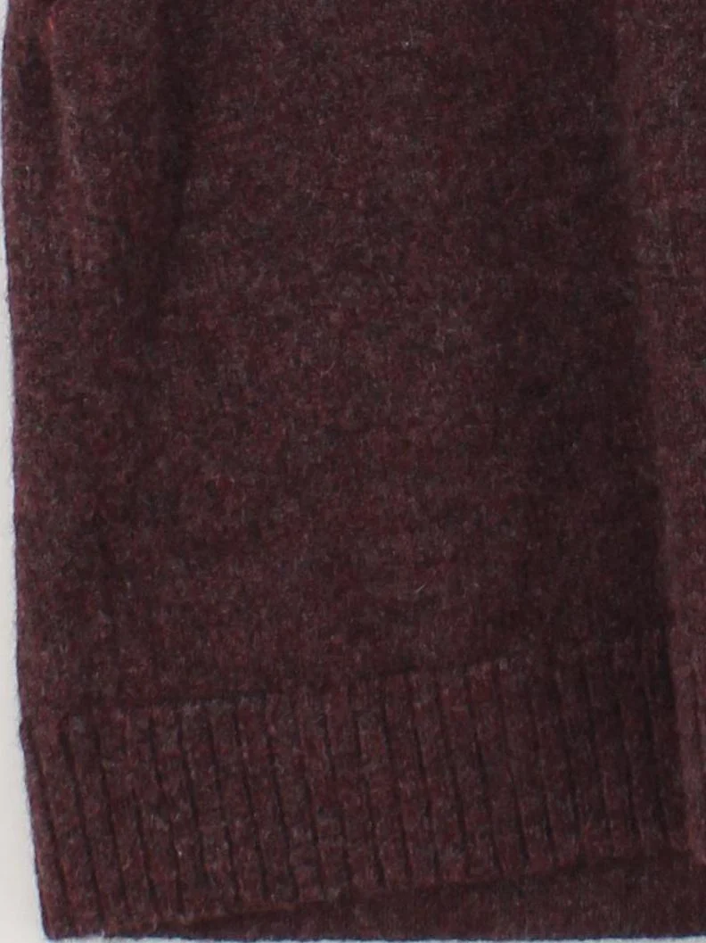 Weekday Women's Jumper L Red Wool with Polyester, Elastane Round Neck Vest - Image 4
