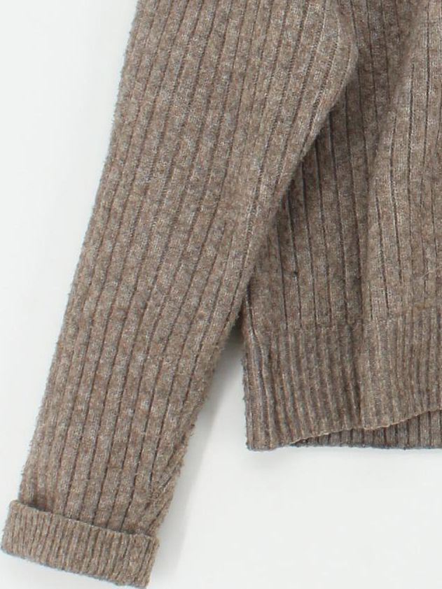 Weekday Women's Jumper S Brown Polyamide with Polyester, Elastane, Wool Pullover - Image 4