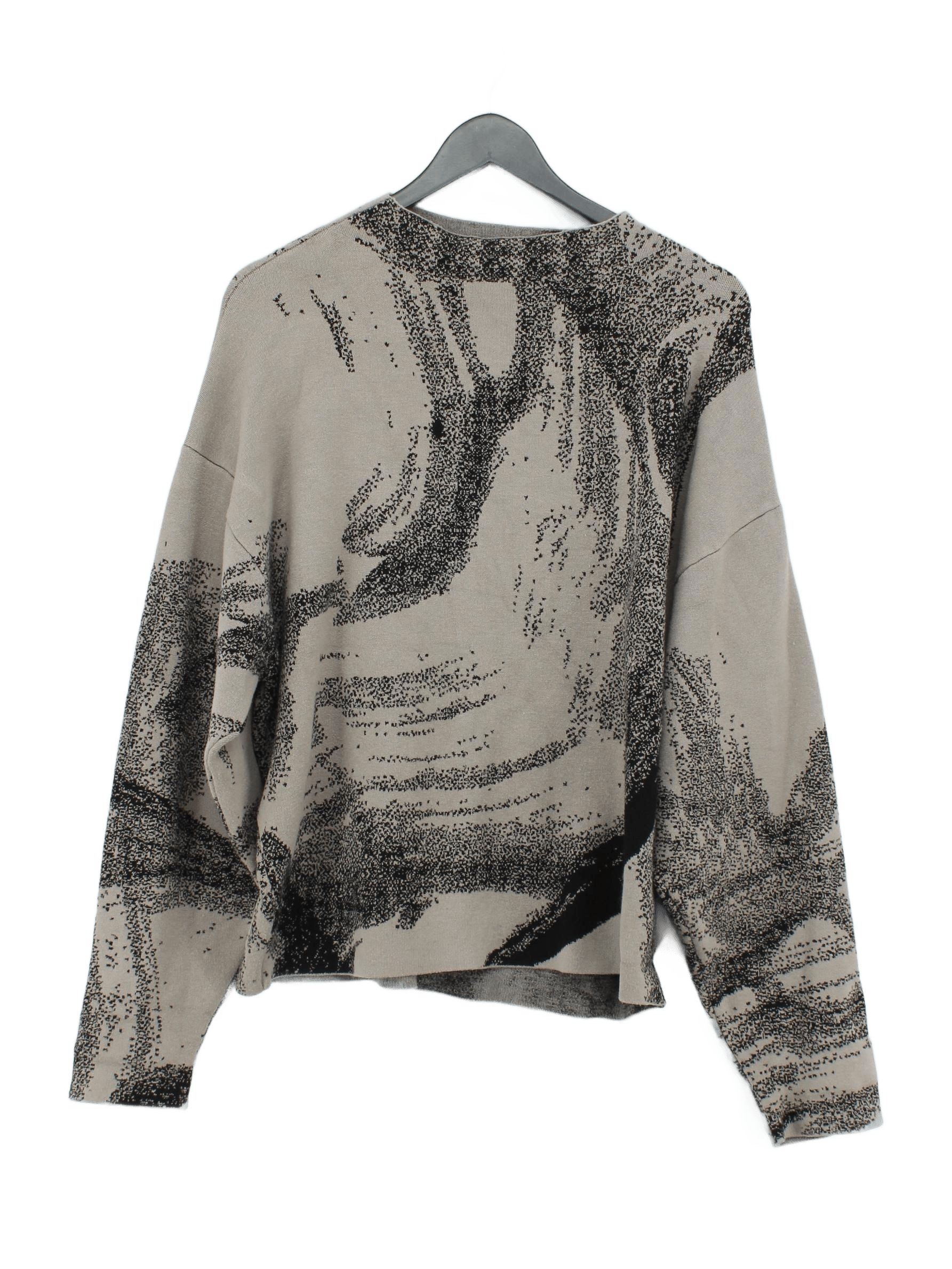 Weekday Women's Jumper S Grey Viscose with Polyamide, Elastane Pullover