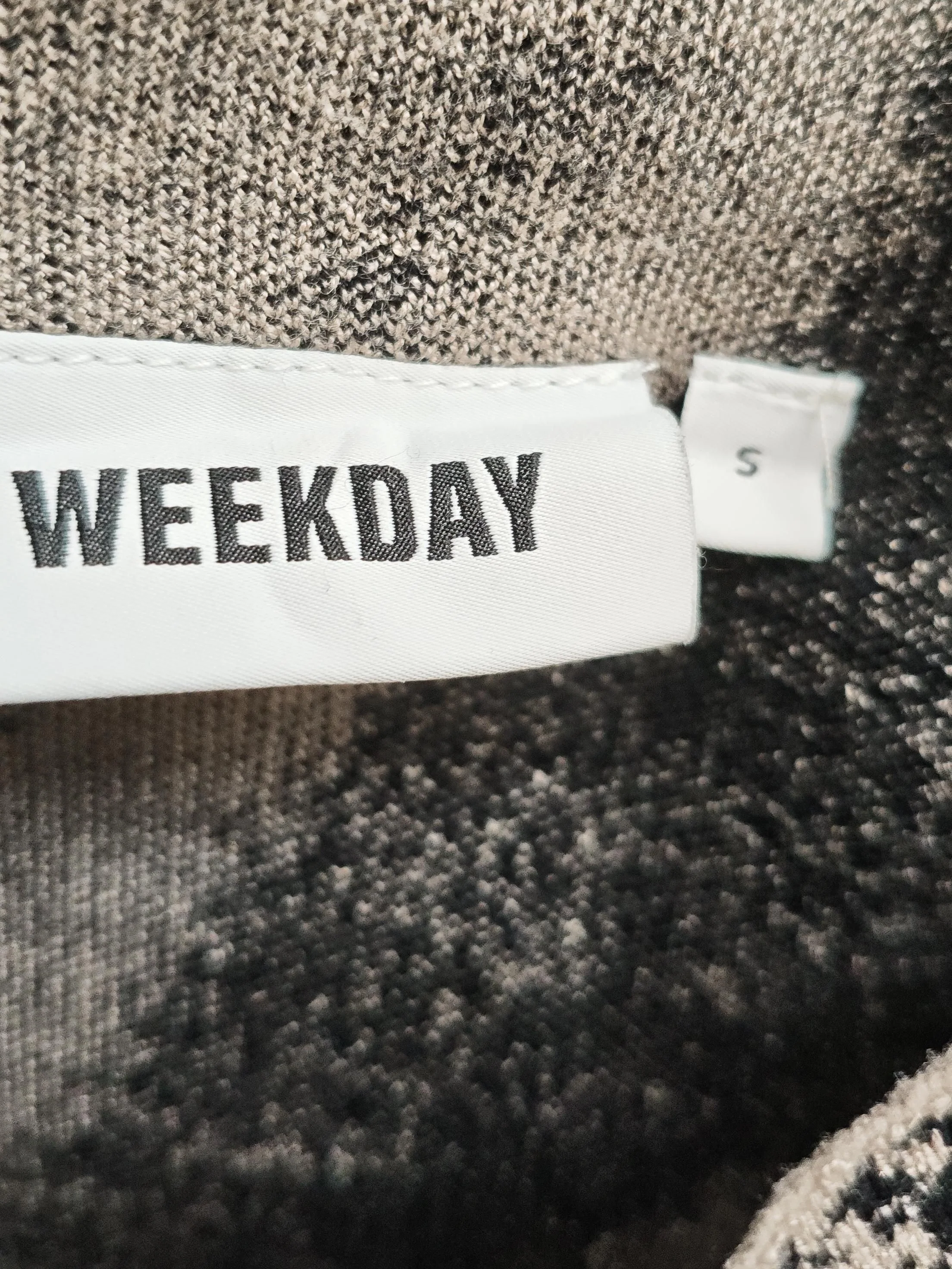 Weekday Women's Jumper S Grey Viscose with Polyamide, Elastane Pullover - Image 5