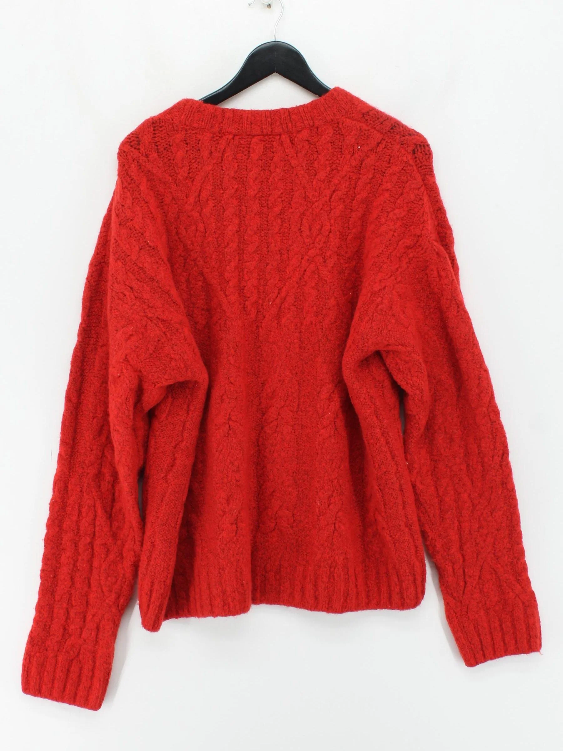 Weekday Women's Jumper S Red Polyester with Wool, Polyamide, Elastane Pullover - Image 2