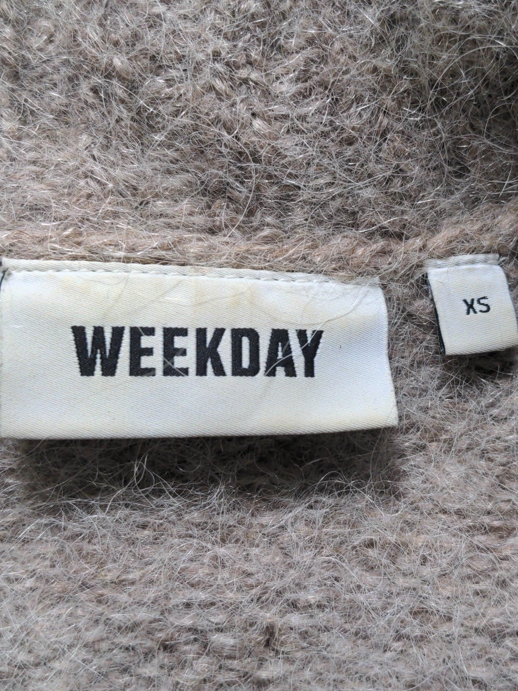 Weekday Women's Jumper XS Tan Other with Acrylic, Polyamide, Elastane Pullover - Image 5