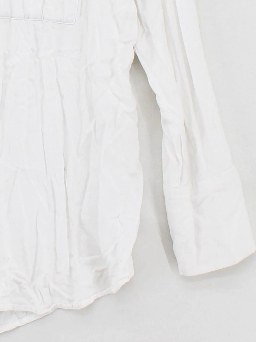 Weekday Women's Shirt S White 100% Viscose Long Sleeve Collared Basic - Image 4