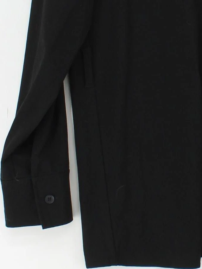 Weekday Women's Shirt UK 8 Black Polyester with Viscose, Elastane Basic - Image 4