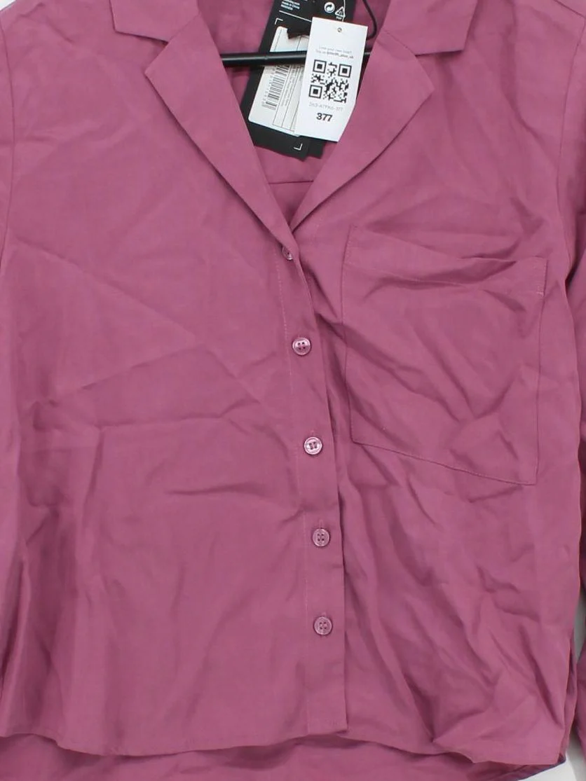 Weekday Women's Shirt XXS Purple 100% Lyocell Modal Basic New with tags - Image 3