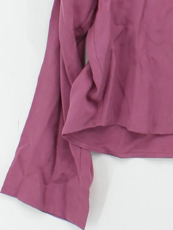 Weekday Women's Shirt XXS Purple 100% Lyocell Modal Basic New with tags - Image 4