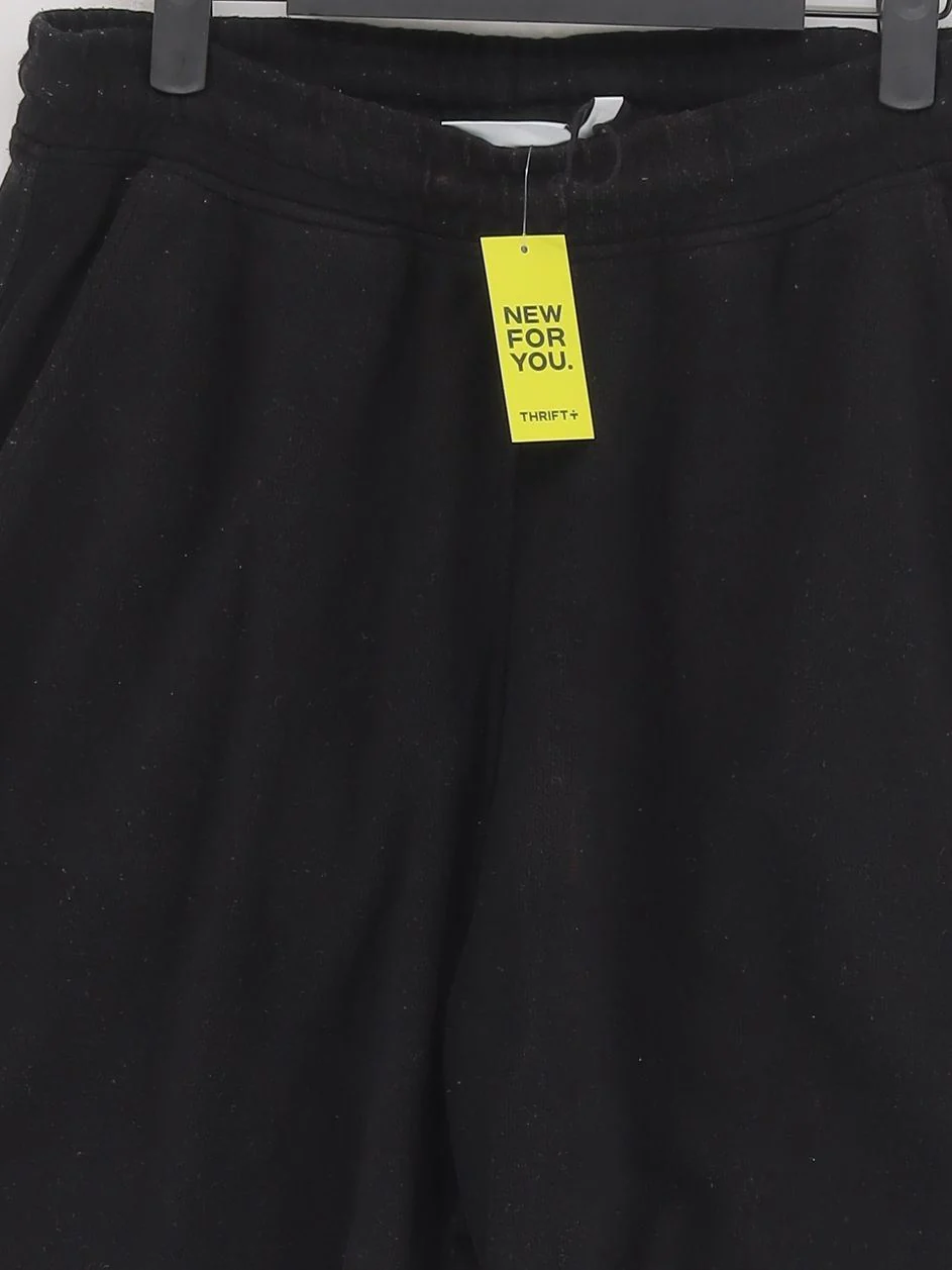 Weekday Women's Shorts S Black Cotton with Polyester Paperbag - Image 3
