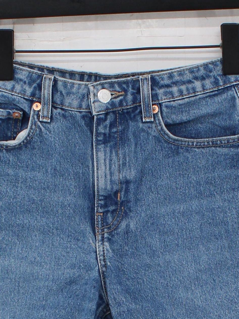Weekday Women's Shorts W 26 in Blue 100% Cotton Mom - Image 3