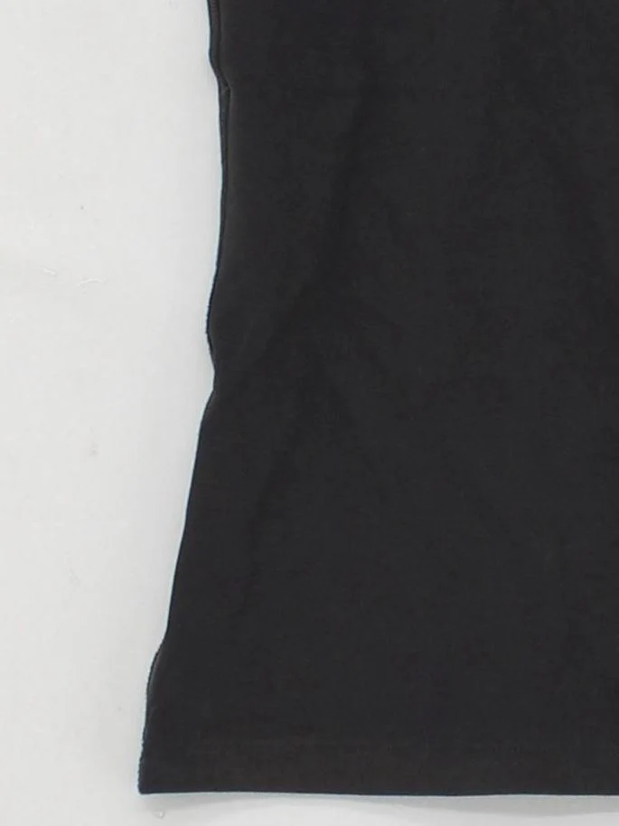 Weekday Women's T-Shirt M Black Cotton with Elastane Sleeveless Round Neck Basic - Image 4