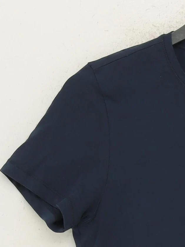 Weekday Women's T-Shirt M Blue Cotton with Elastane Basic - Image 4
